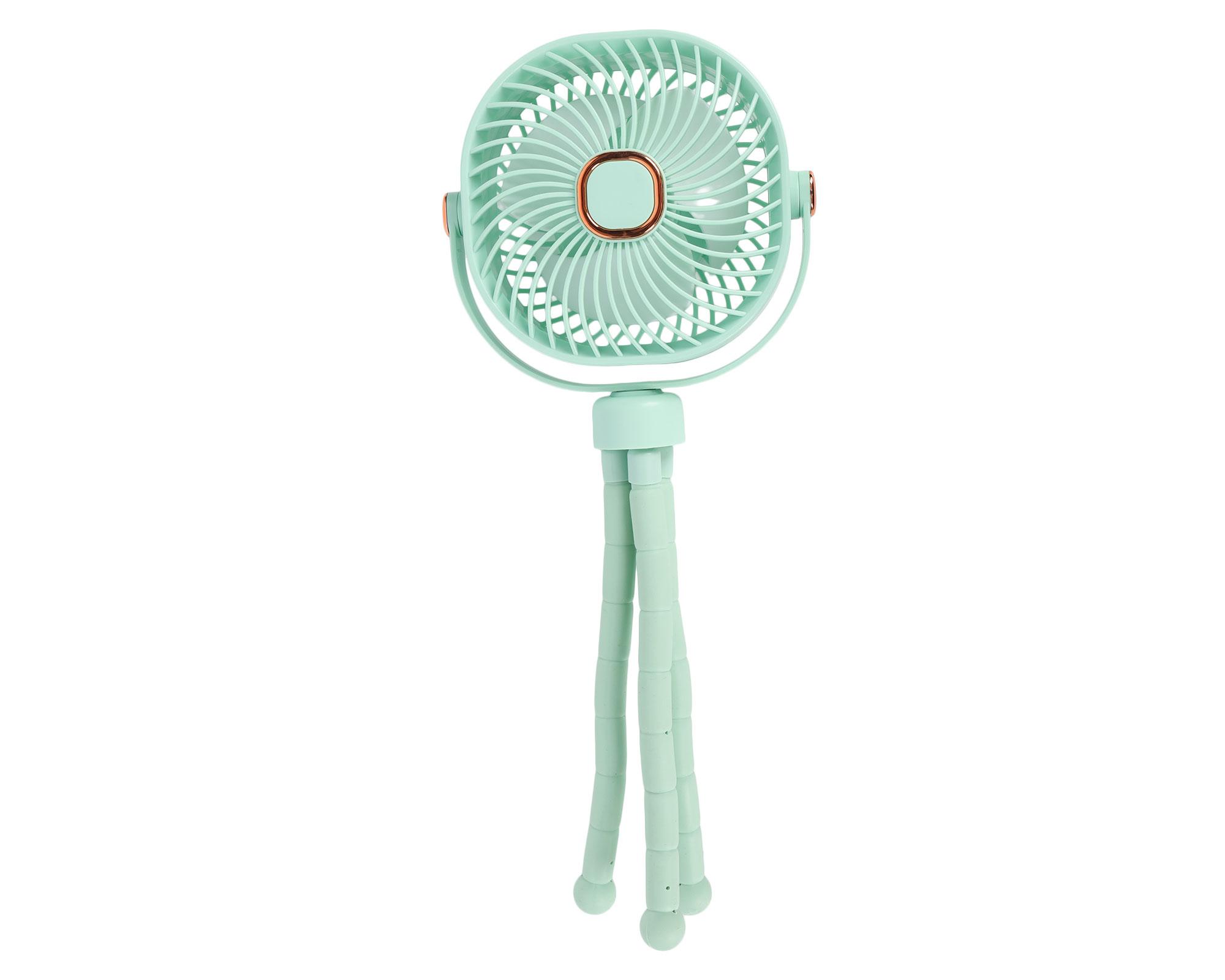 Ventilador portátil pulpo verde-4