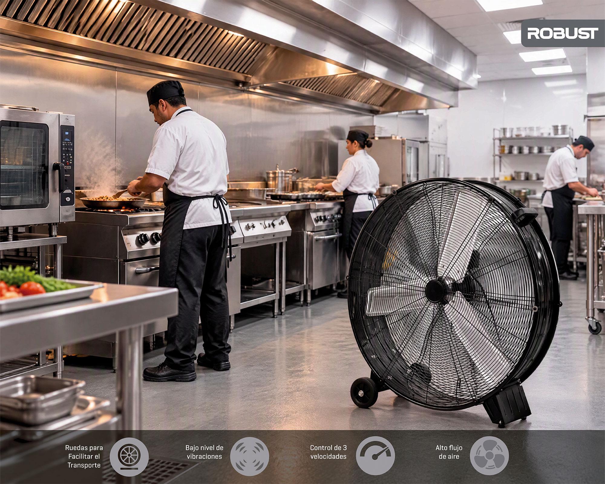 Ventilador industrial 42'' negro-3
