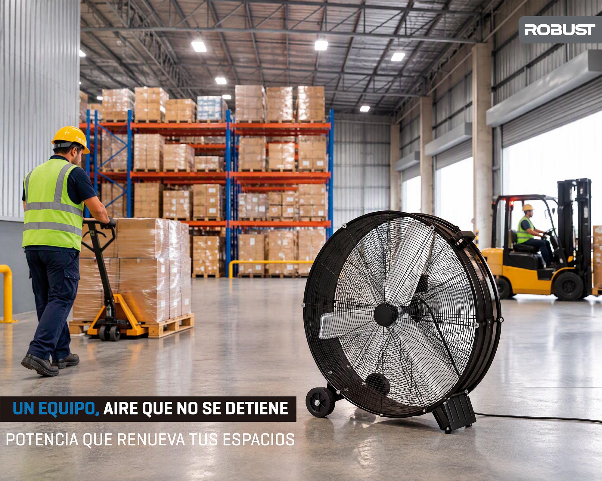 Ventilador industrial 42'' negro-2