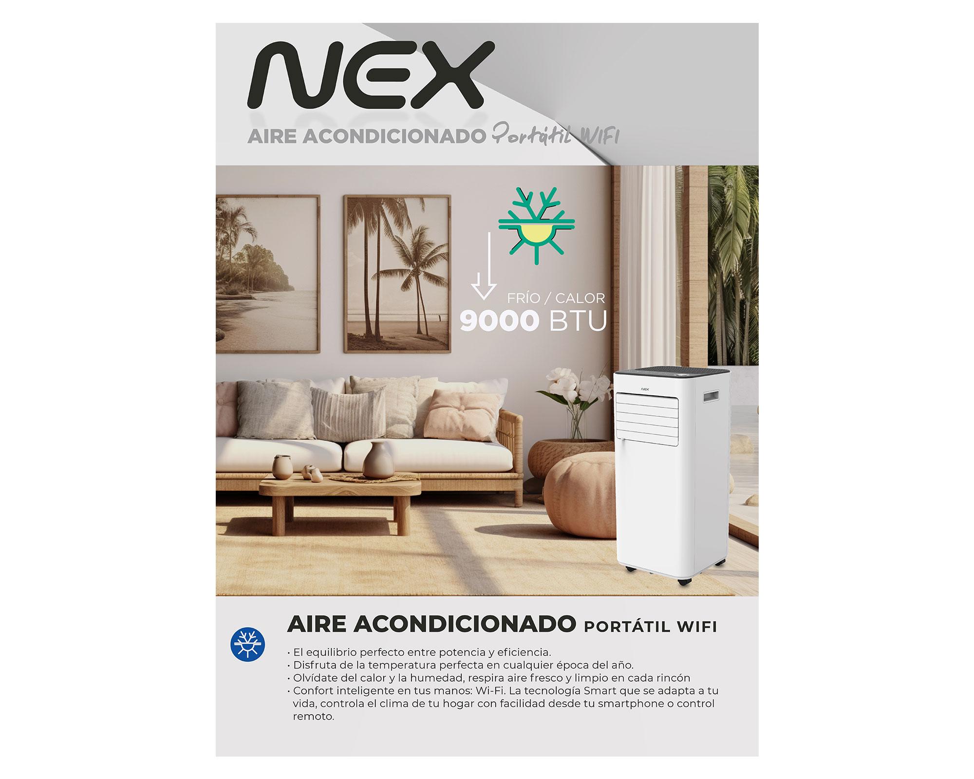 Aire acondicionado portátil Frío/Calor 9000BTU-9