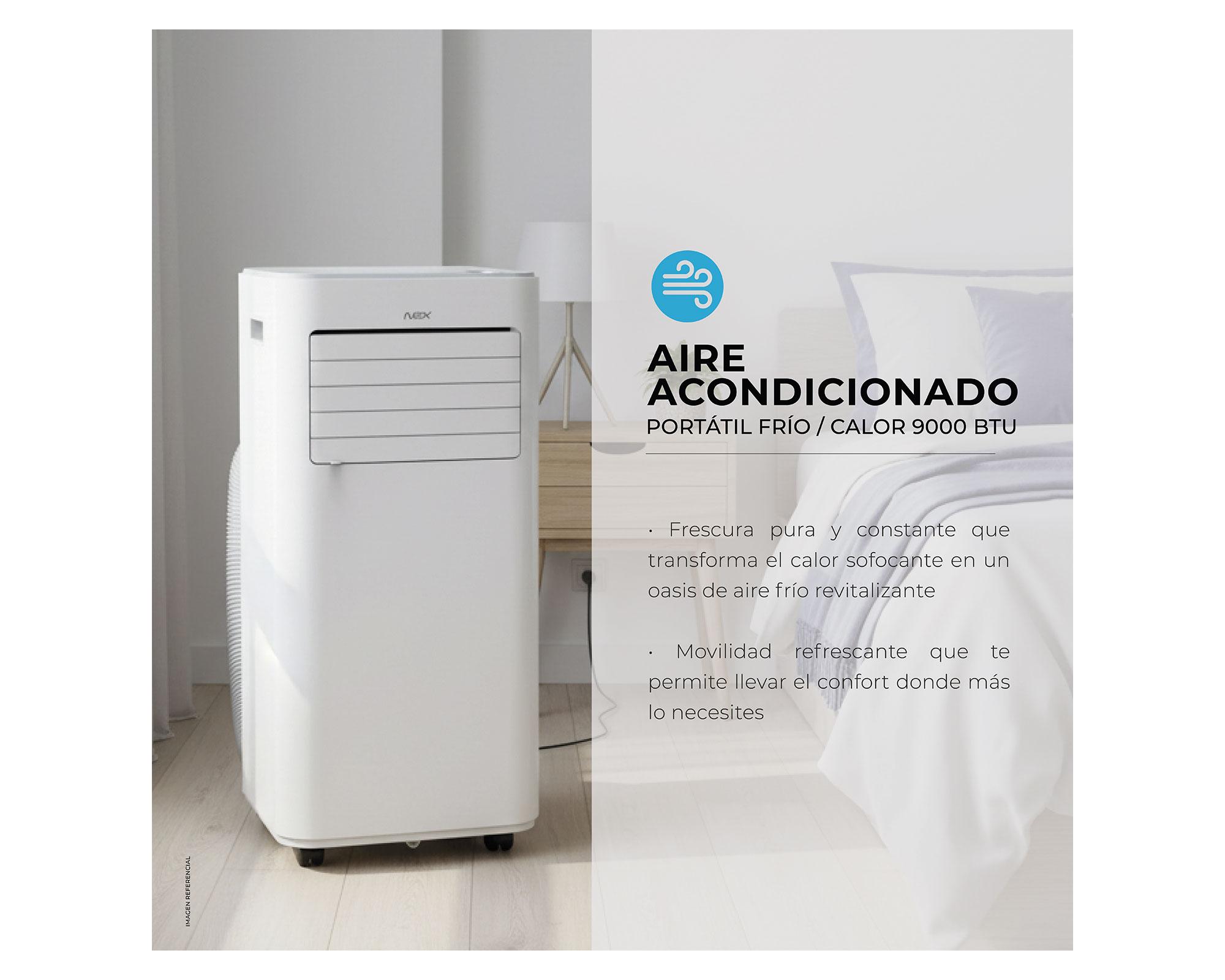 Aire acondicionado portátil Frío/Calor 9000BTU-6