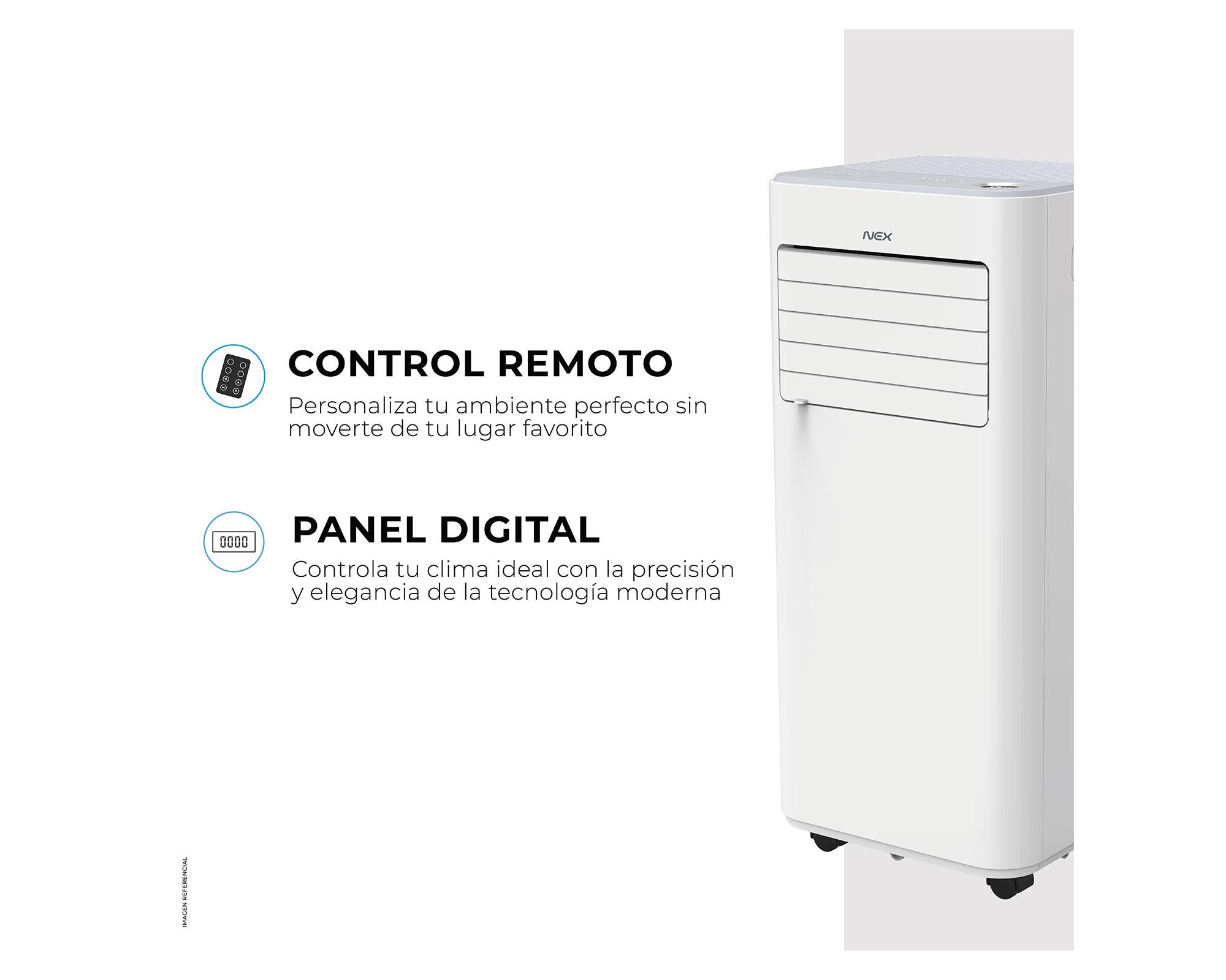Aire acondicionado portátil Frío/Calor 9000BTU-7