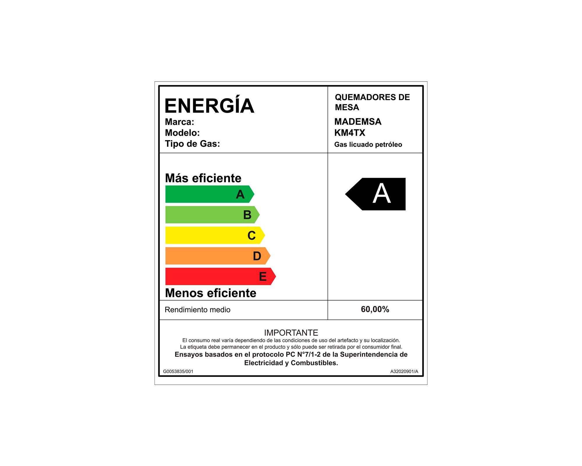 Encimera a gas KM4TX 4 quemadores-7