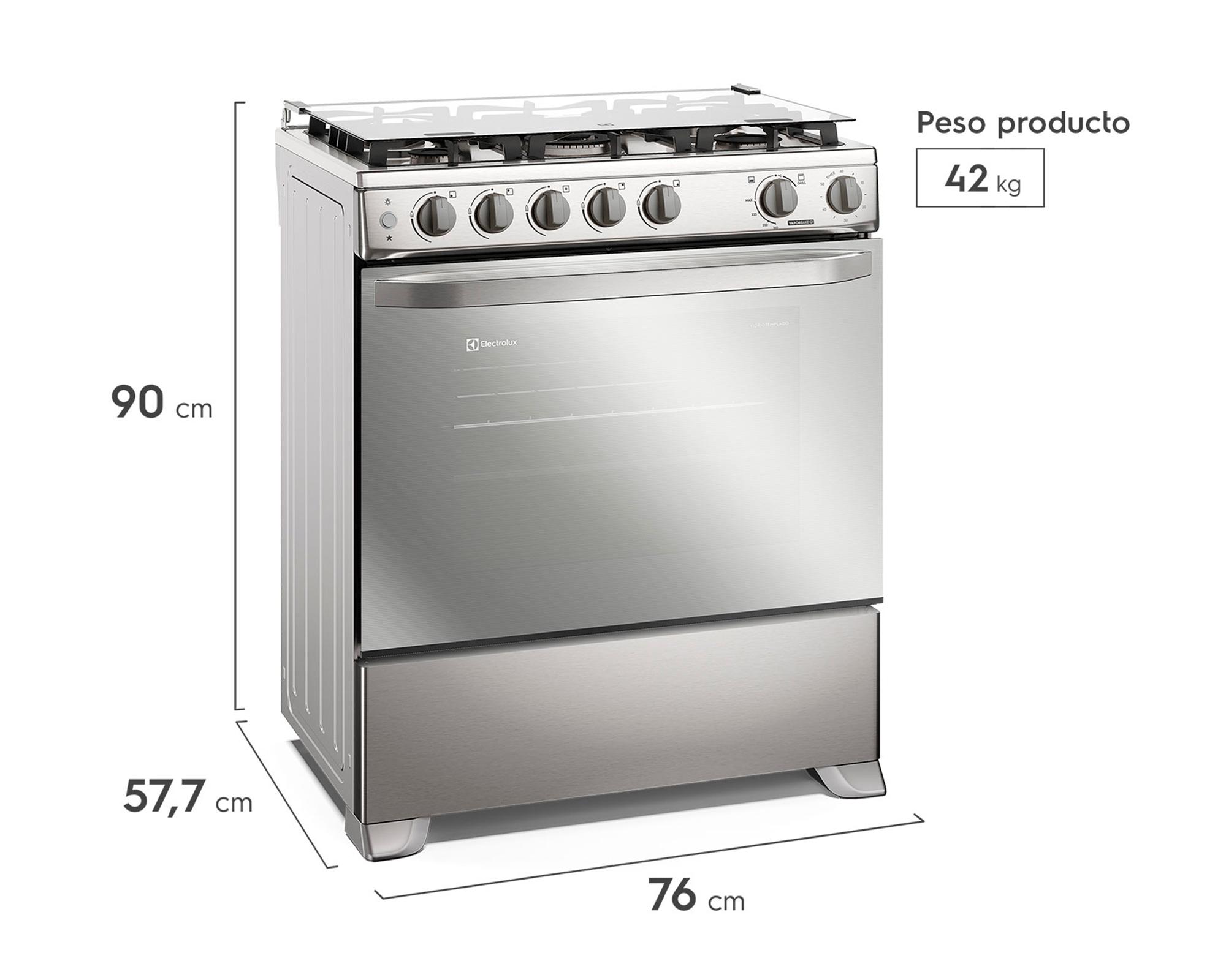 Cocina a gas FE5SXC 5 quemadores-4