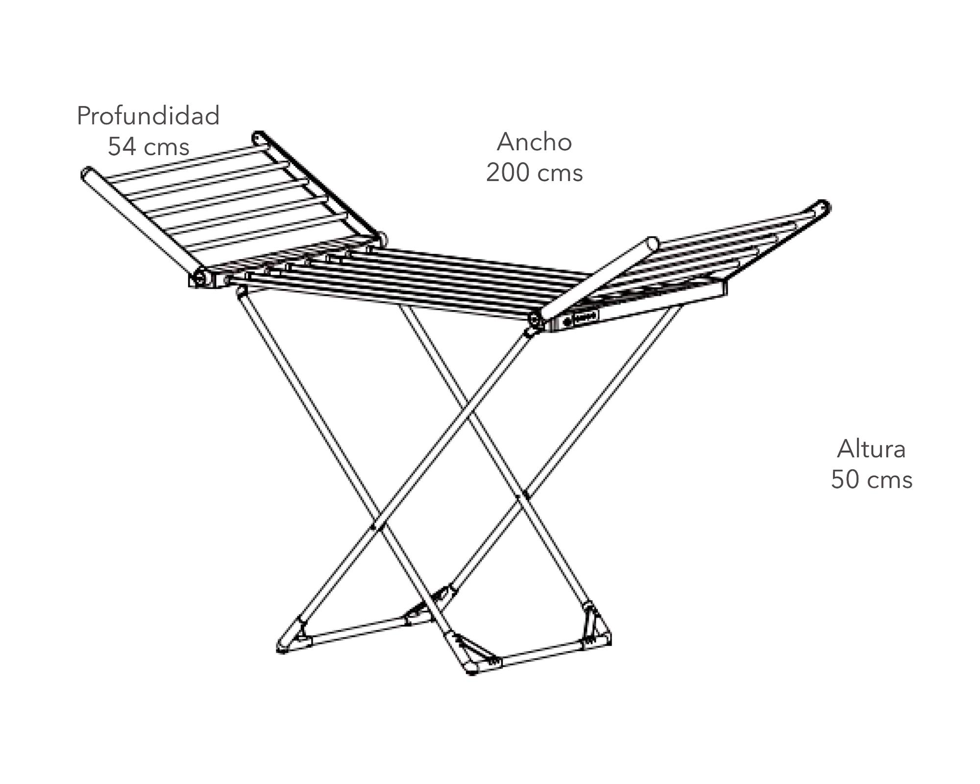 Tendedero eléctrico VCD-300 plegable 300 W-5