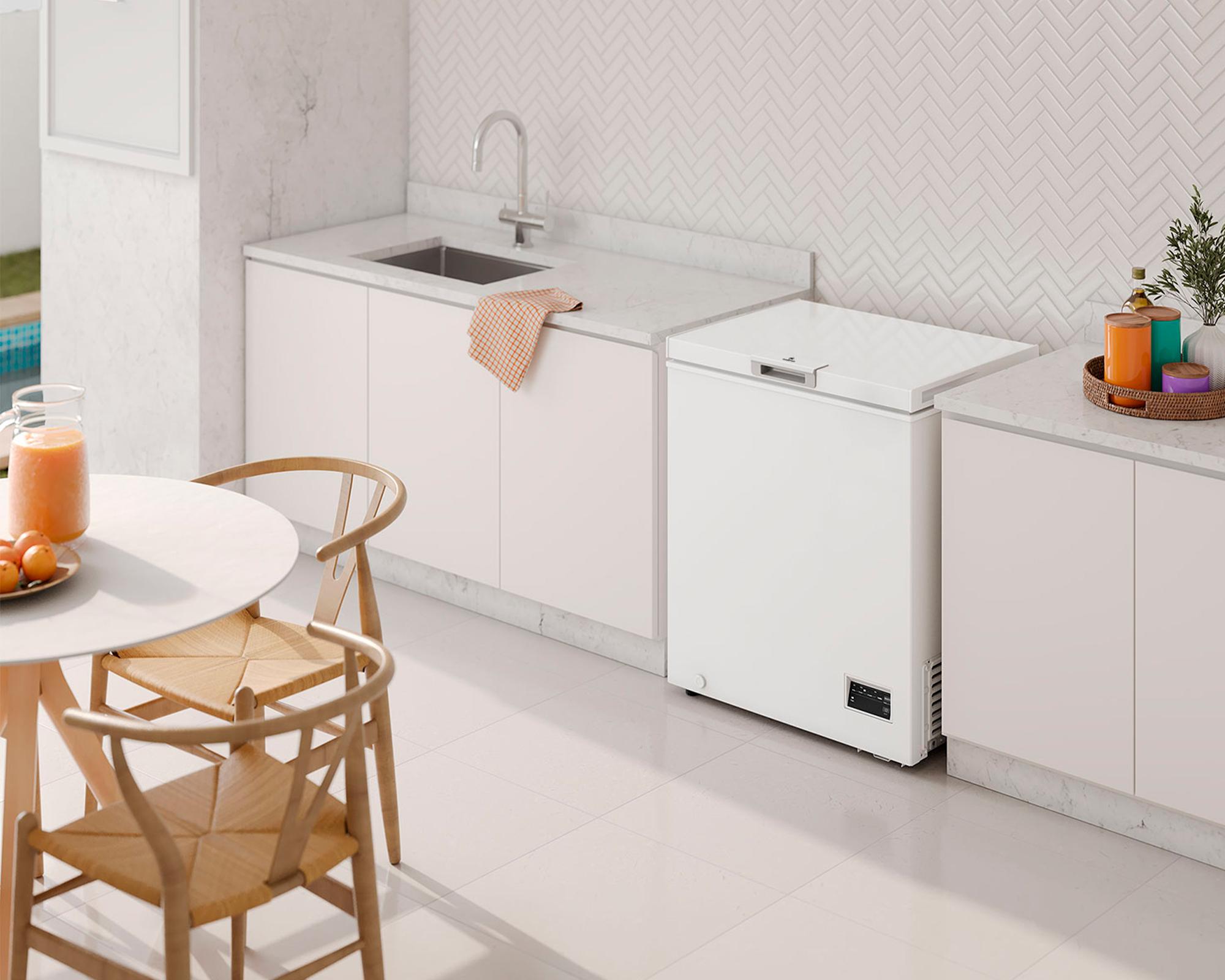 Freezer horizontal M150DI 142 lt blanco-2