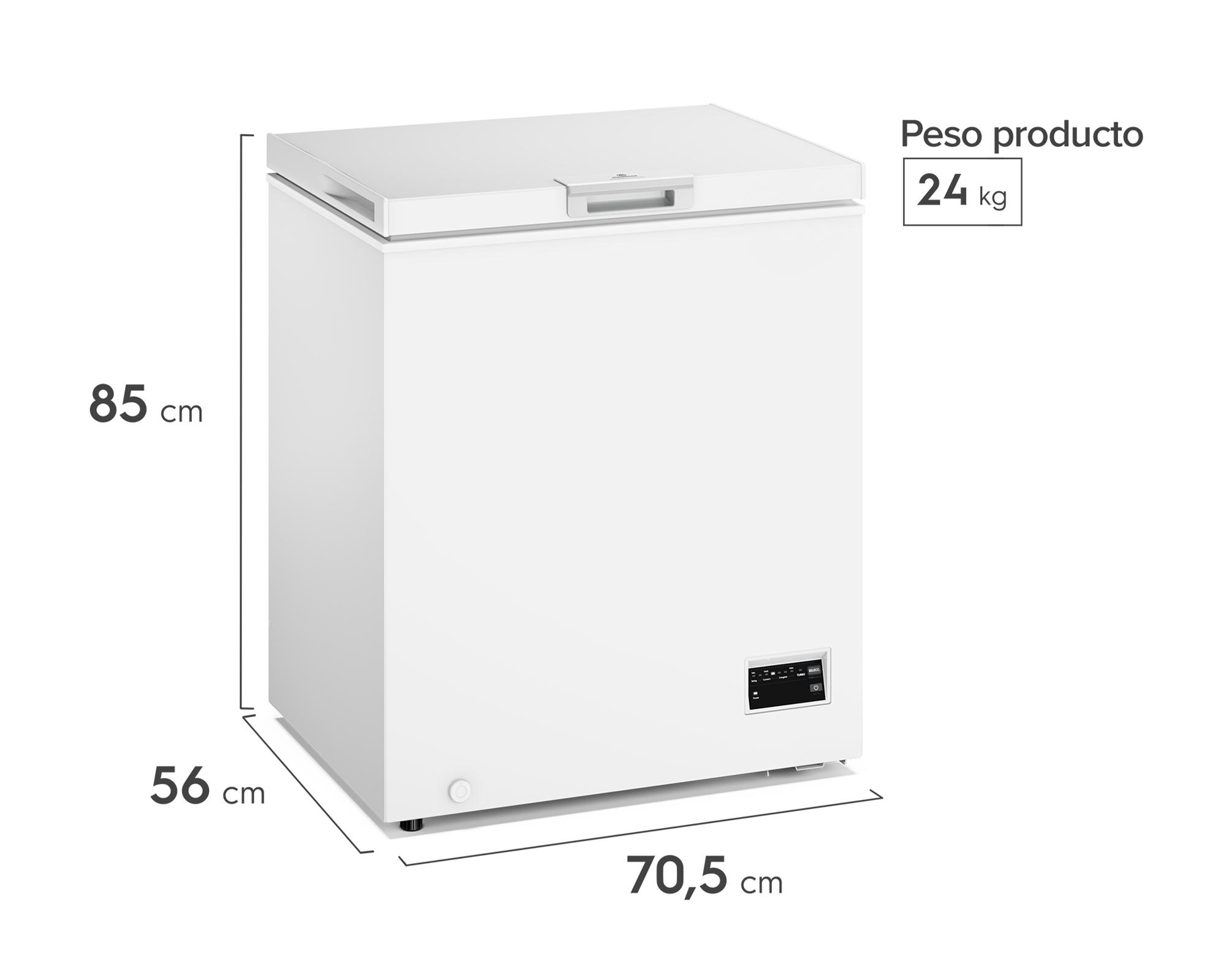 Freezer horizontal M150DI 142 lt blanco-3