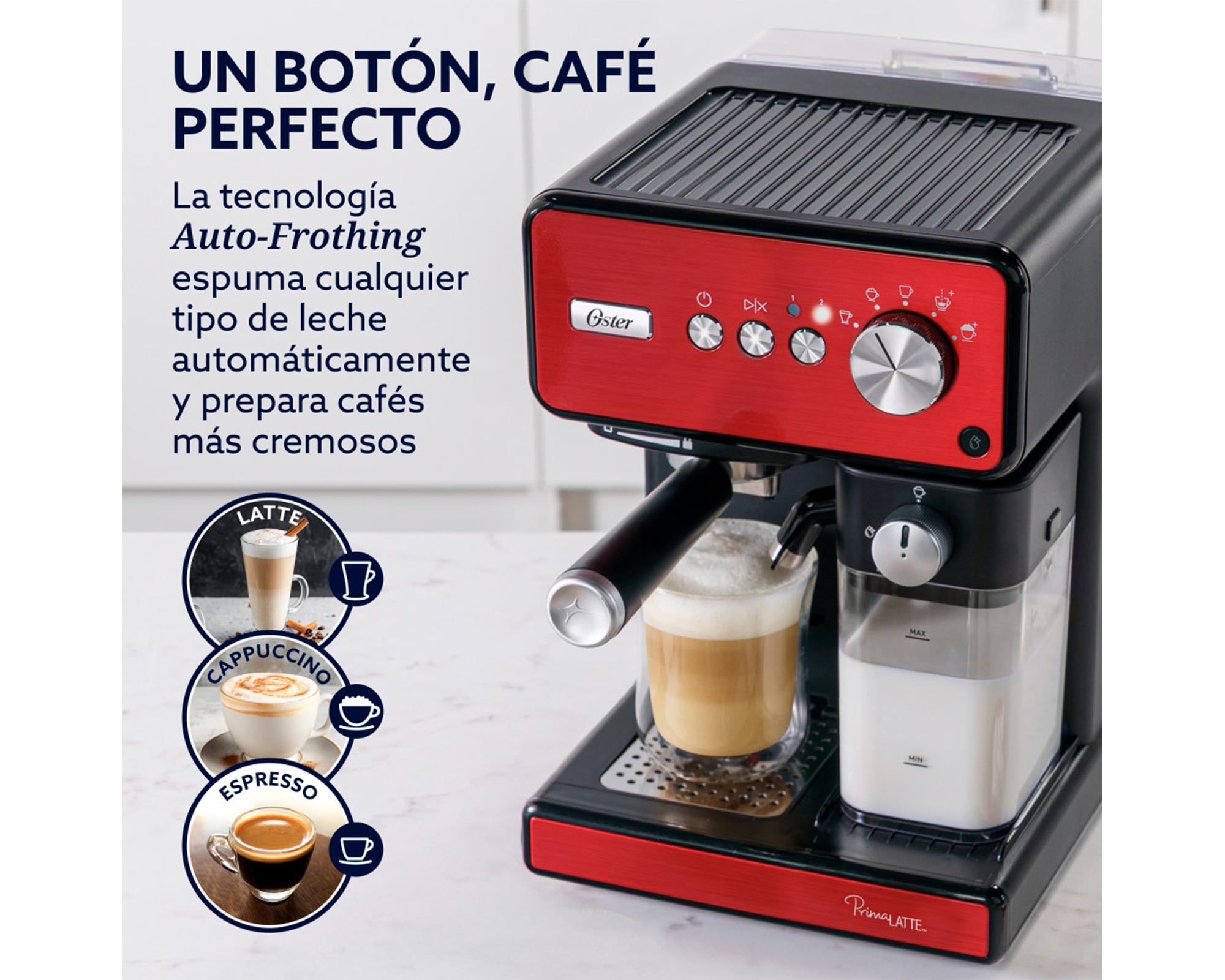 Cafetera automática espresso Primalatte rojo 500/1500 ml-3
