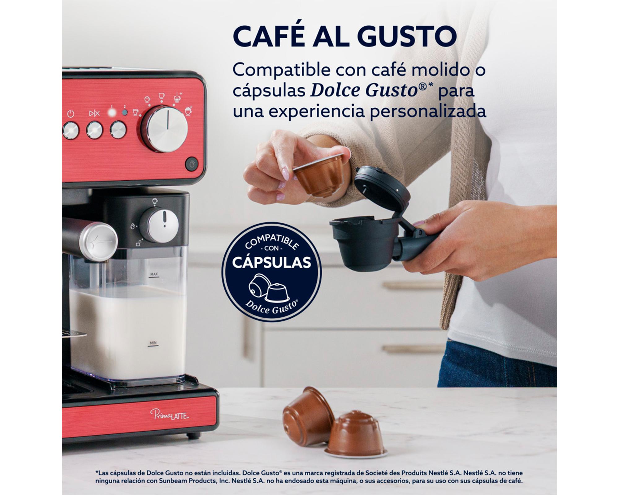 Cafetera automática espresso Primalatte rojo 500/1500 ml-4