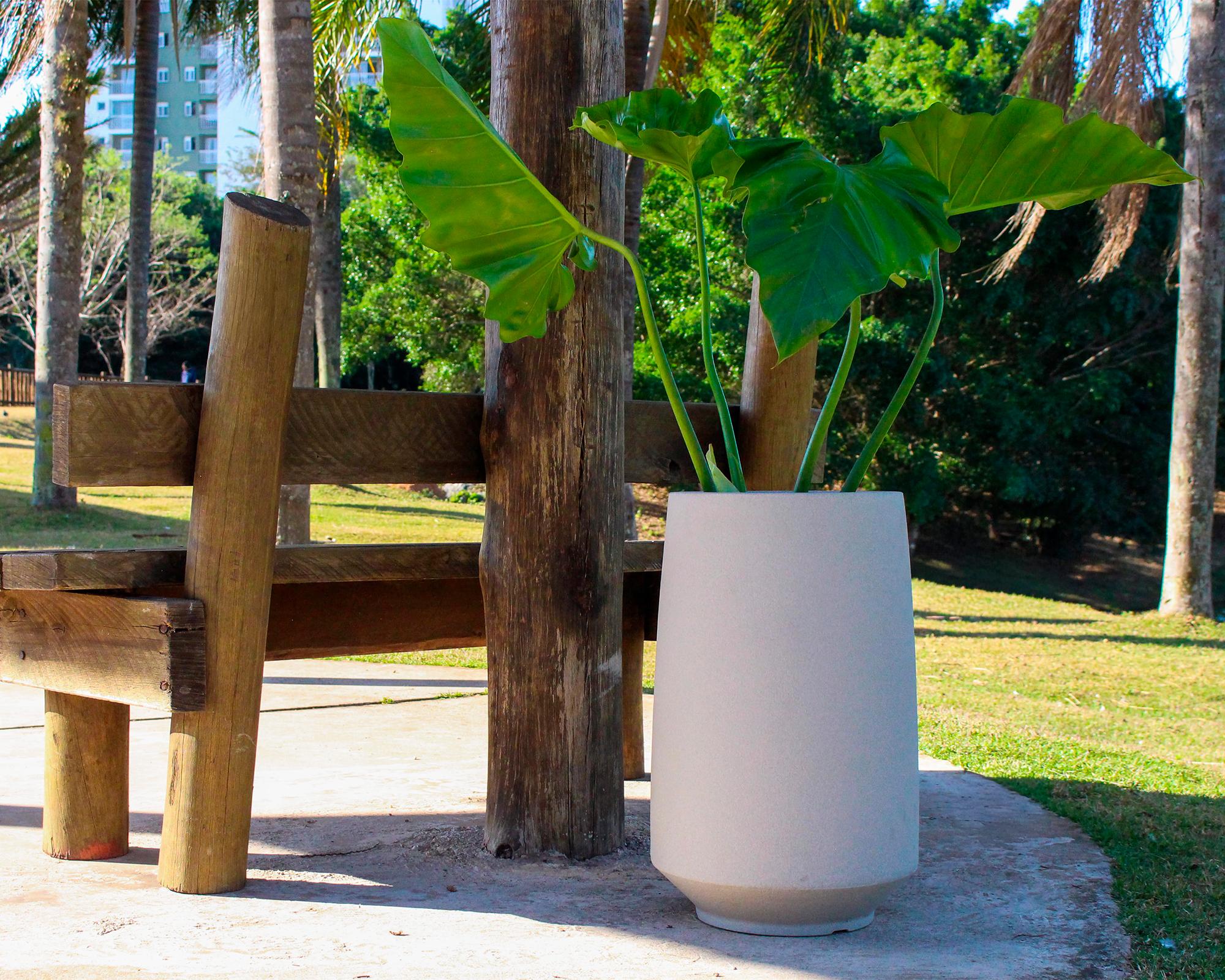 Maceta alta Brut JVBR35B blanco envejecido-1
