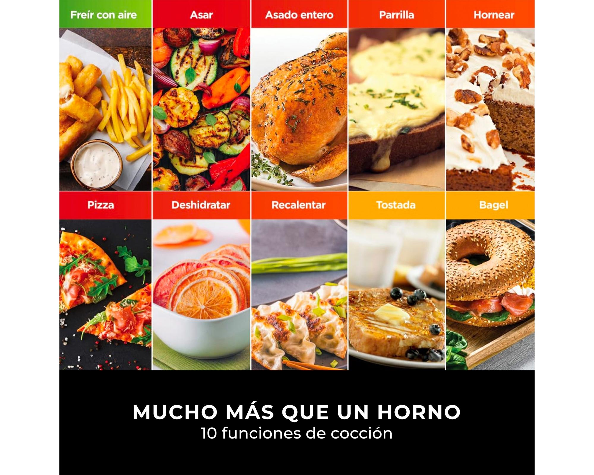 Horno eléctrico  en 1 DT200EU 29 litros plata-5