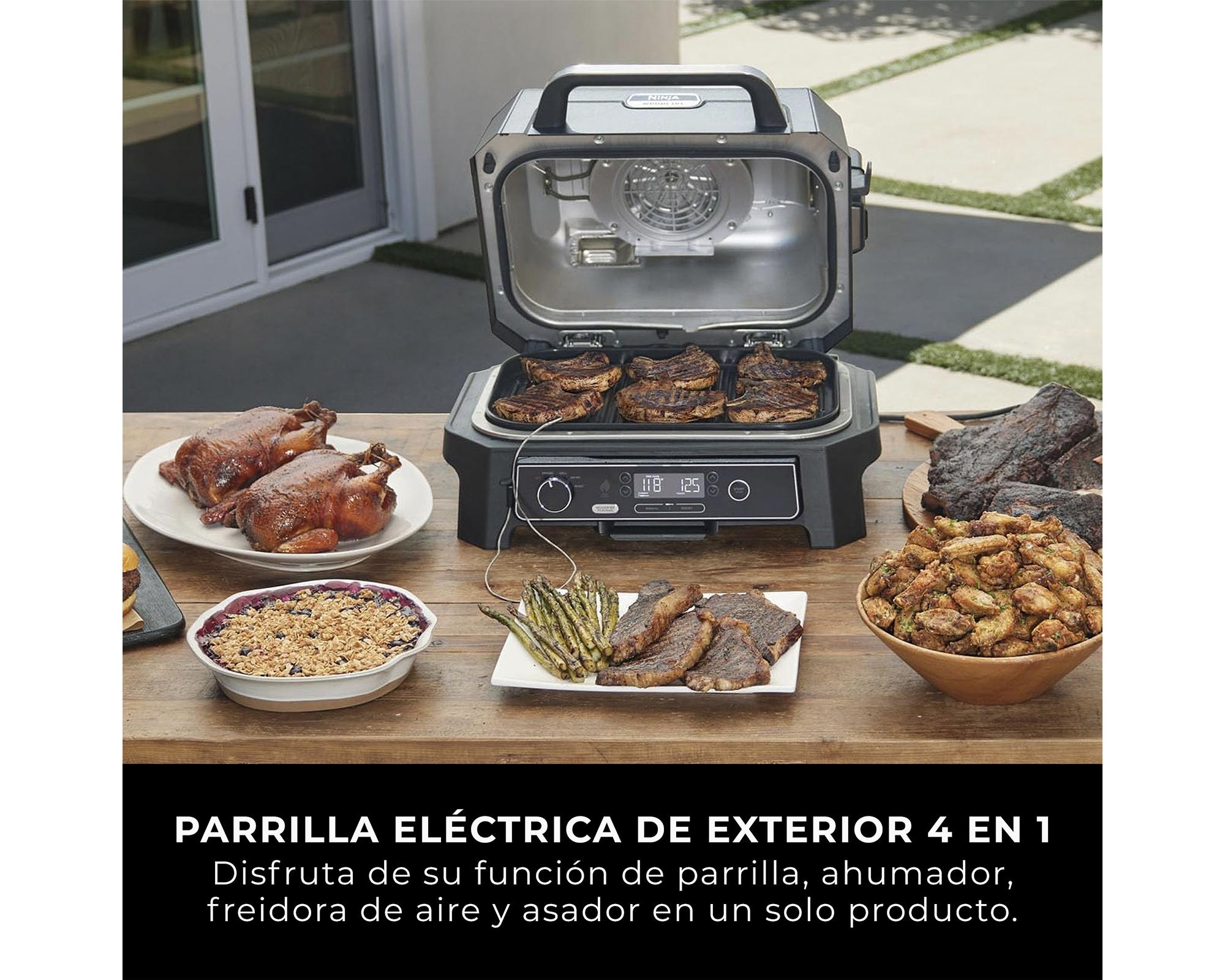 Parrilla eléctrica Woodfire XL Ninja 1700W-2