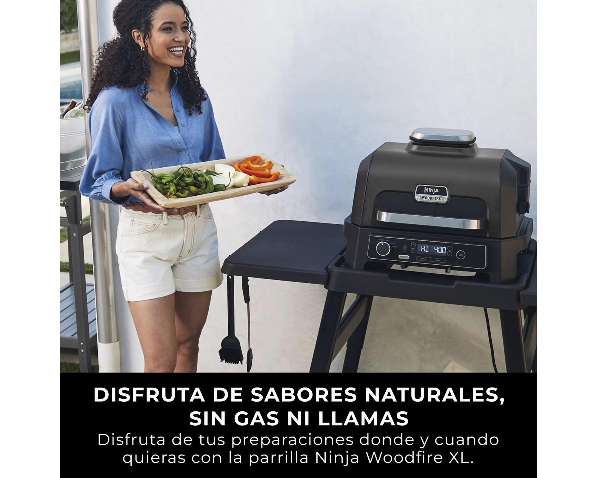 Parrilla eléctrica Woodfire XL Ninja 1700W-5