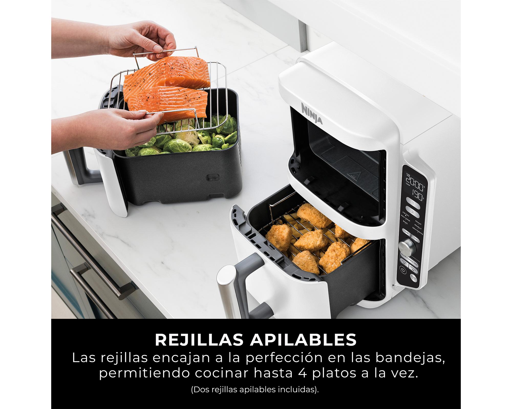 Freidora de aire Double Stack XL blanco 9.5 litros-2