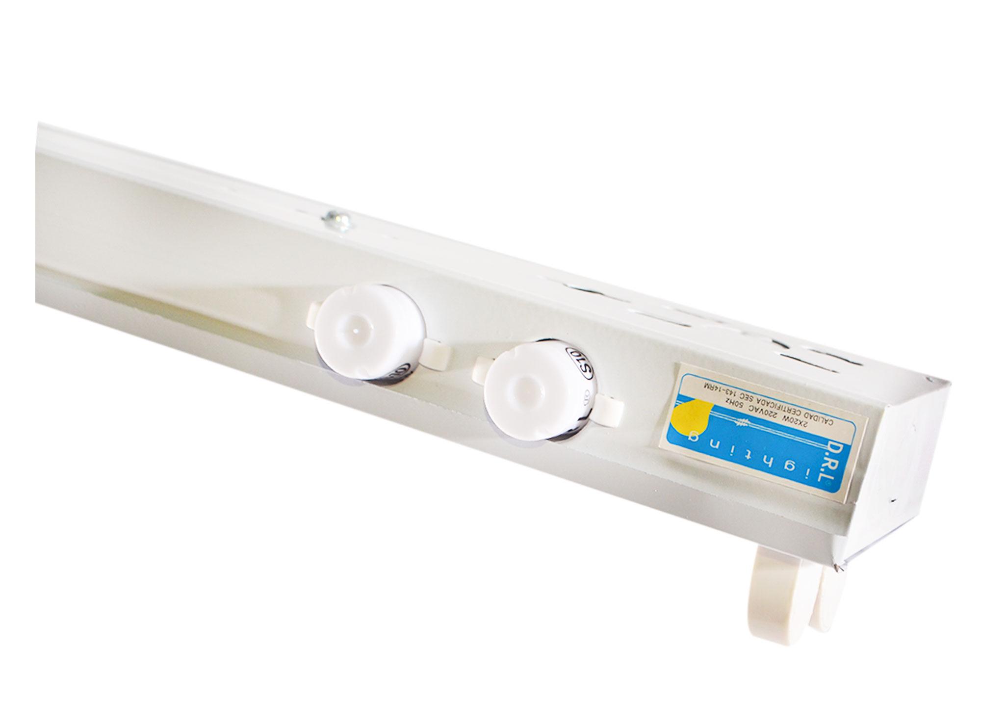 Canoa fluorescente F2W18 blanco Drl-3