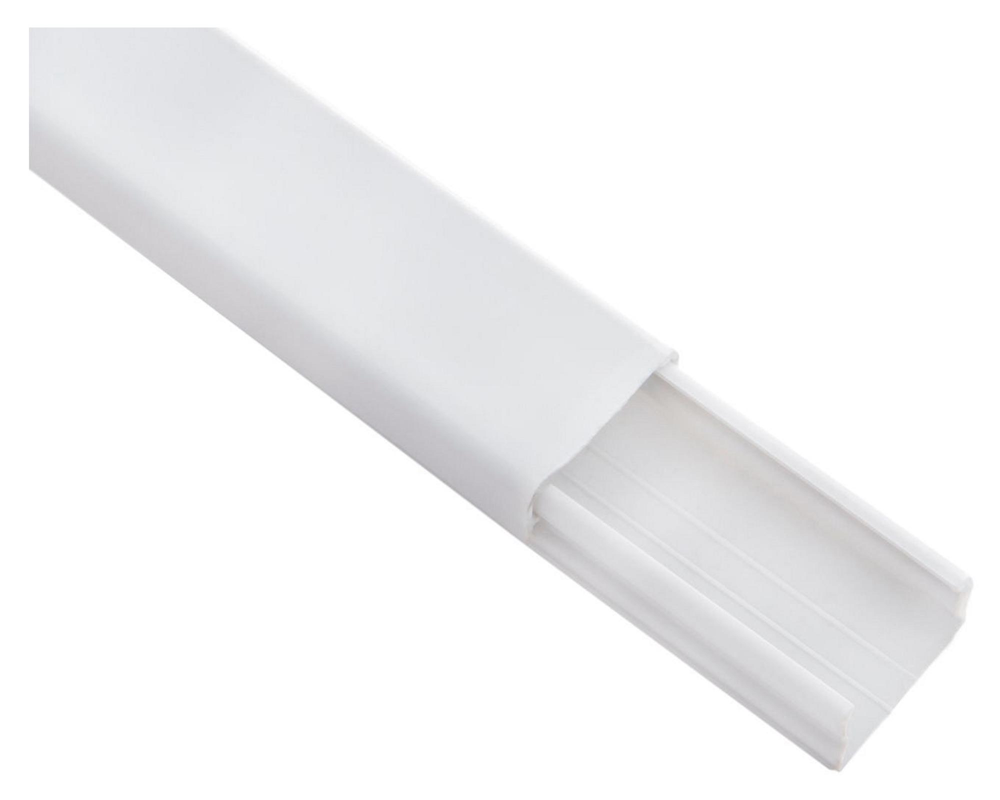 Canaleta para cable eléctrico 20 x 10 mmx 2 mt blanco Drl-0