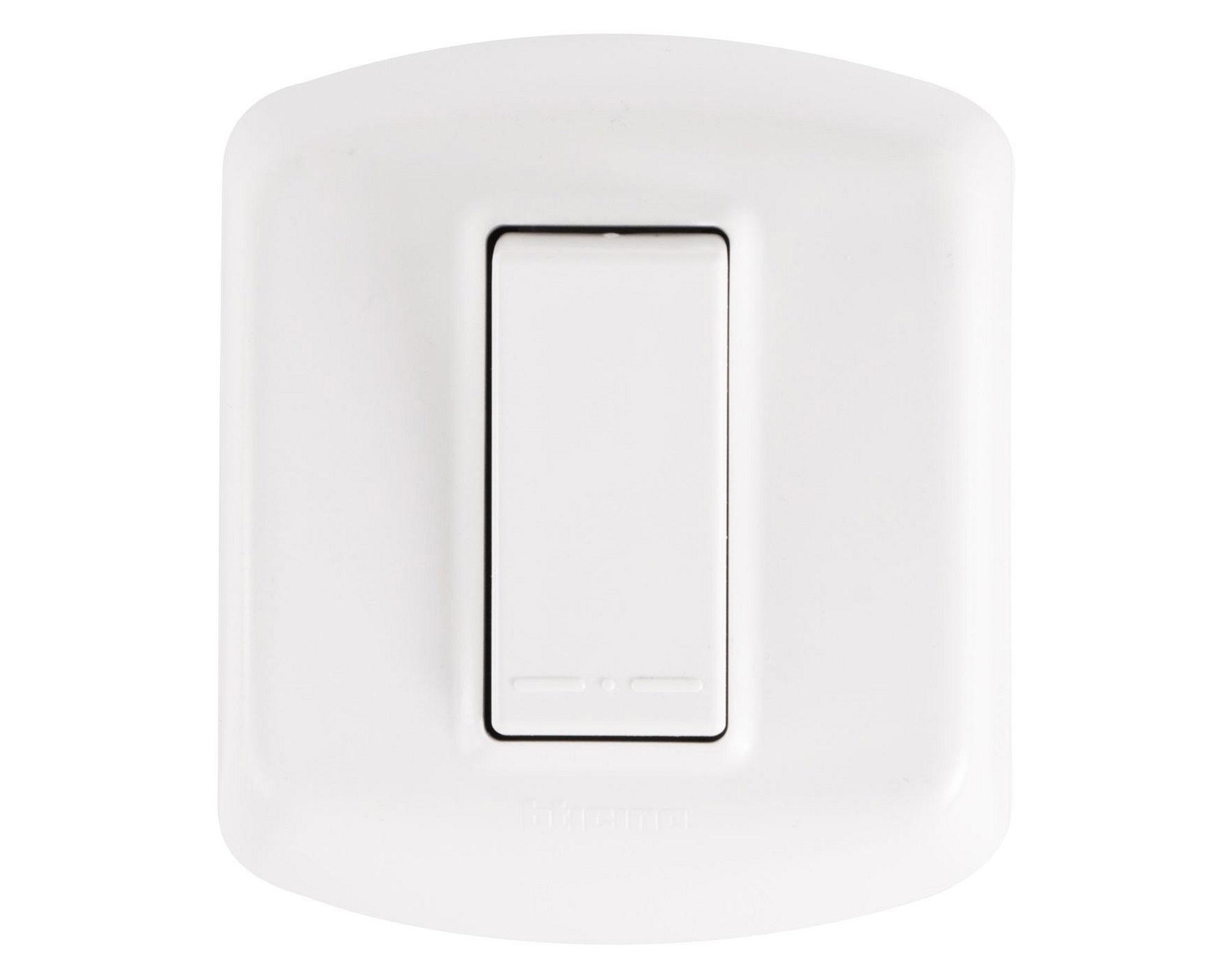 Interruptor simple 9/12 con casquete modus plus Bticino-0