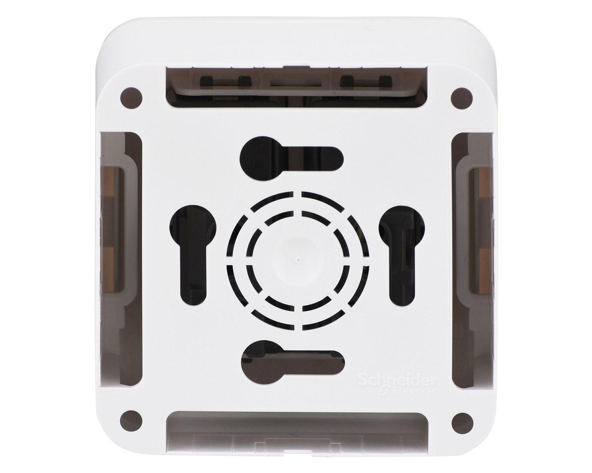 Casquete interruptor doble 16A Génesis blanco Schneider-2