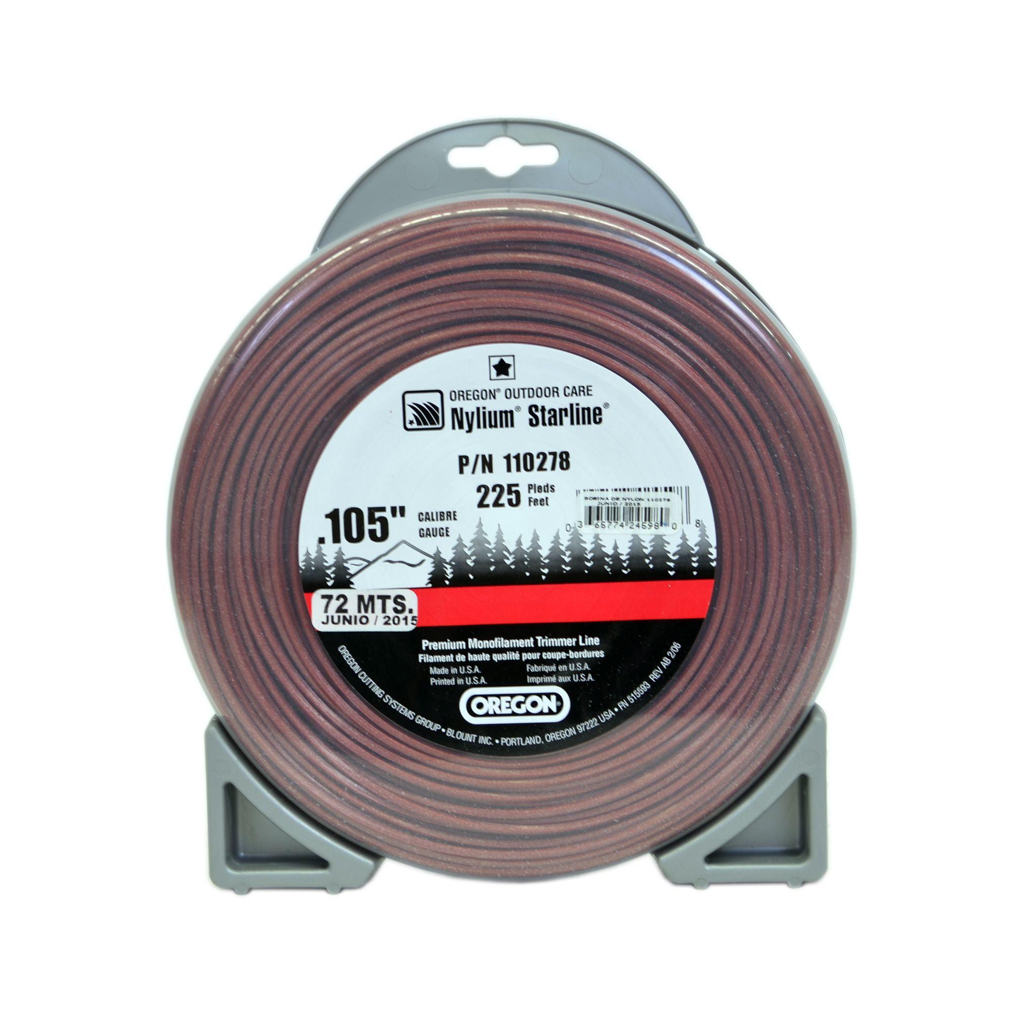 Nylon orilladora 72 m 2,7 mm estrella rojo Oregon-0