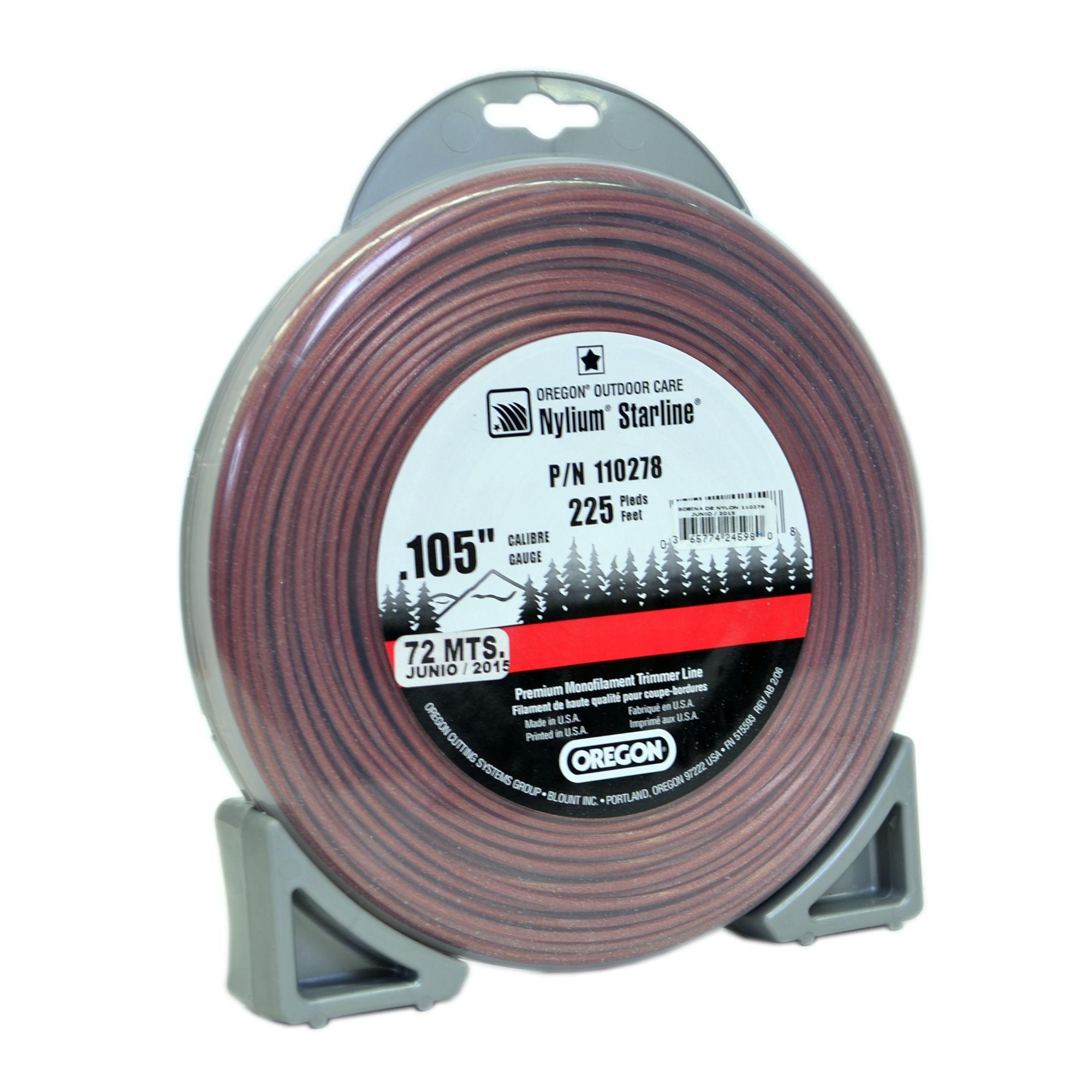 Nylon orilladora 72 m 2,7 mm estrella rojo Oregon-1