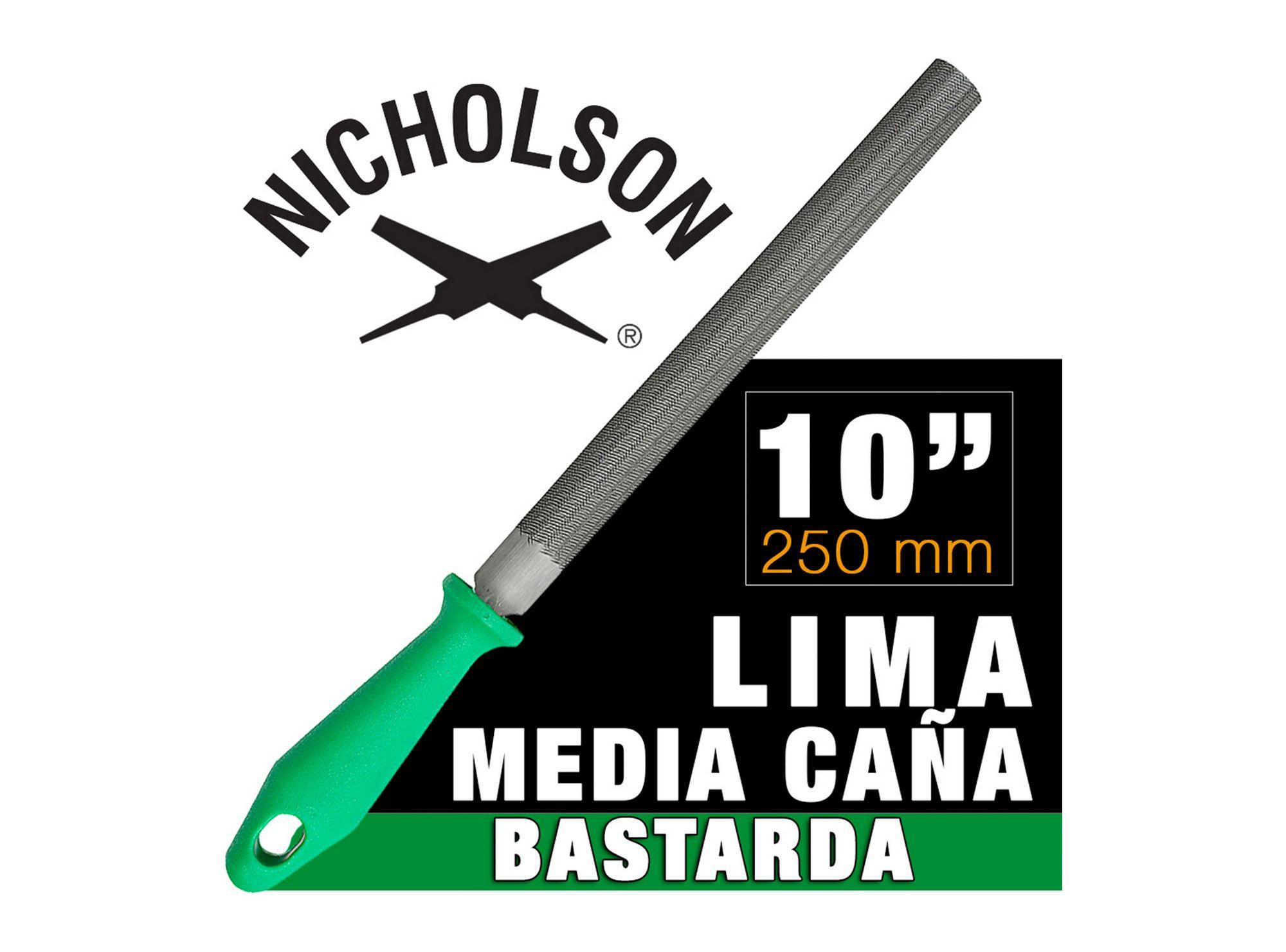 Lima 10'' media caña bastarda mango Nicholson-2