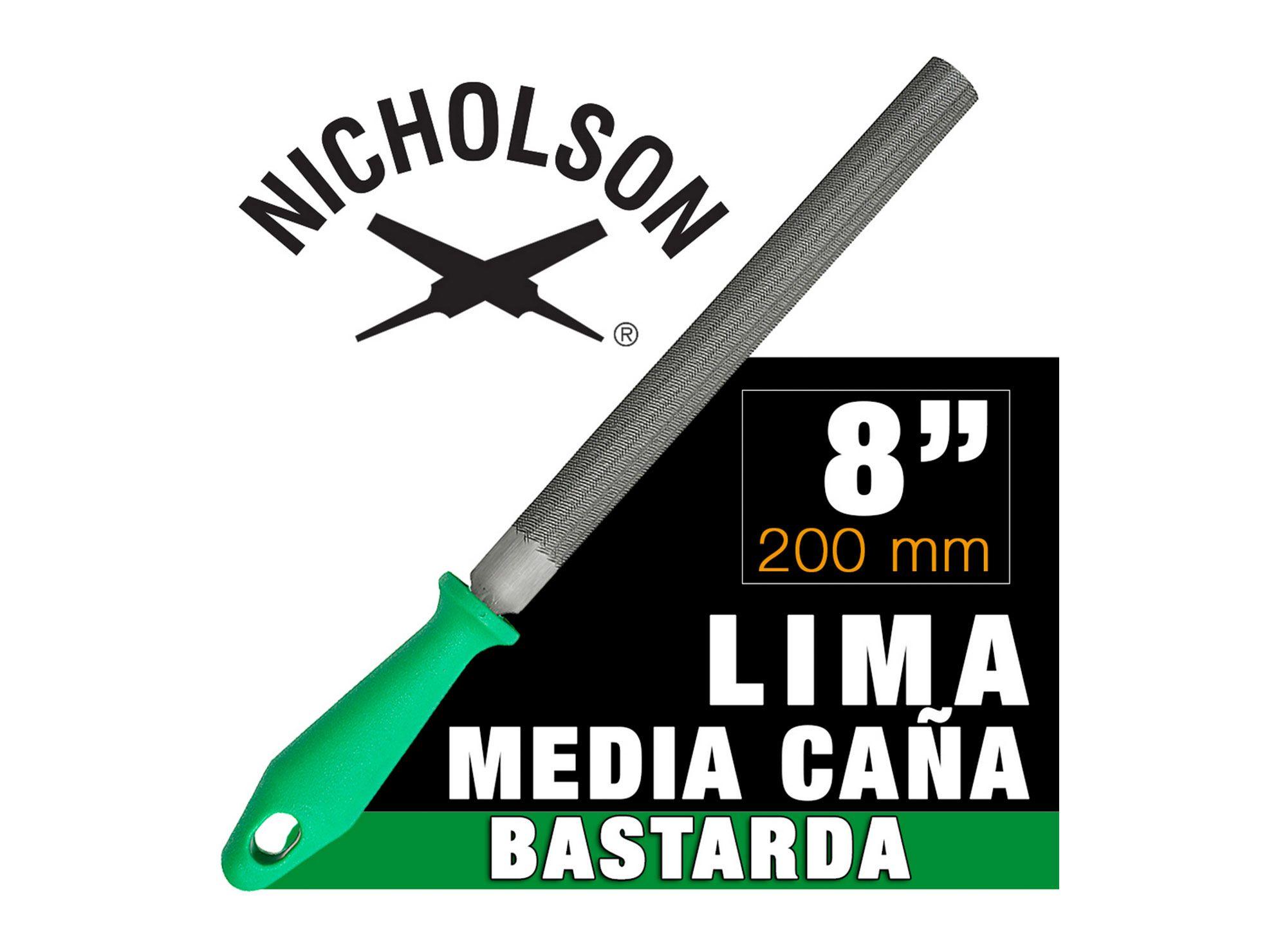 Lima 8''  media caña bastarda Nicholson-4