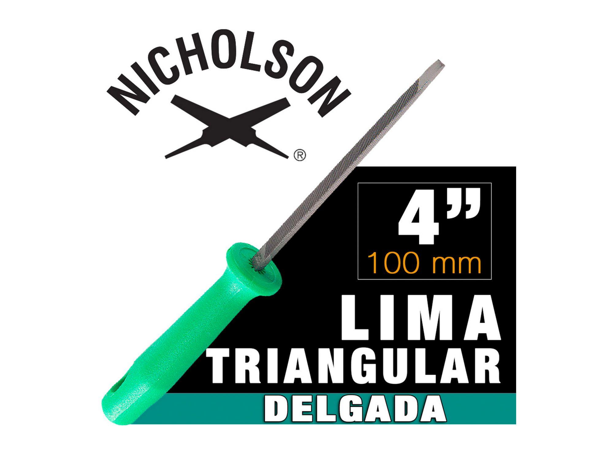 Lima 4'' triangular delgada mango Nicholson-2