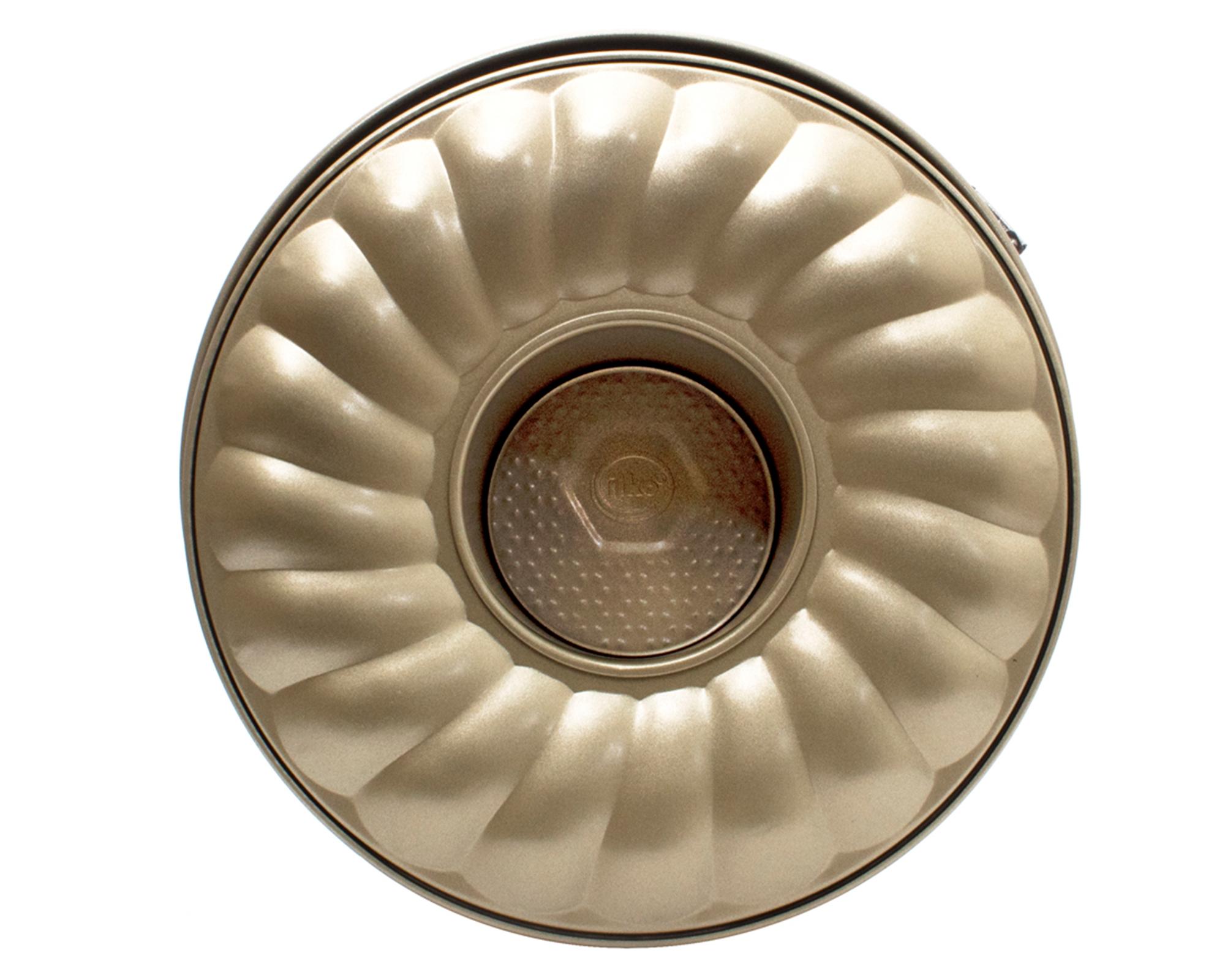 Molde doble fondo dorado 26 cm-2