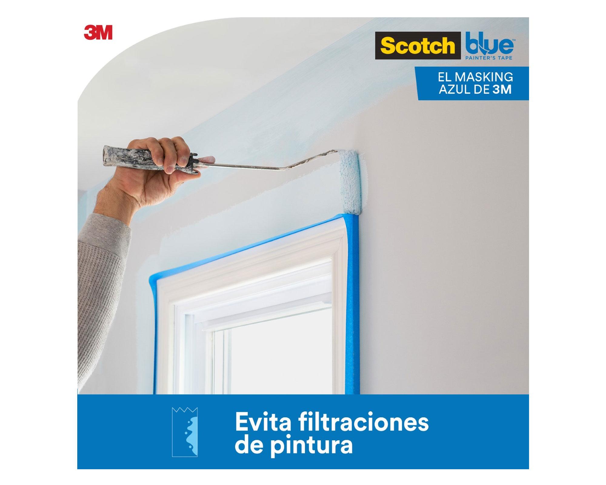 Cinta de tela Masking Blue 36 mm x 54.8 m azul-3