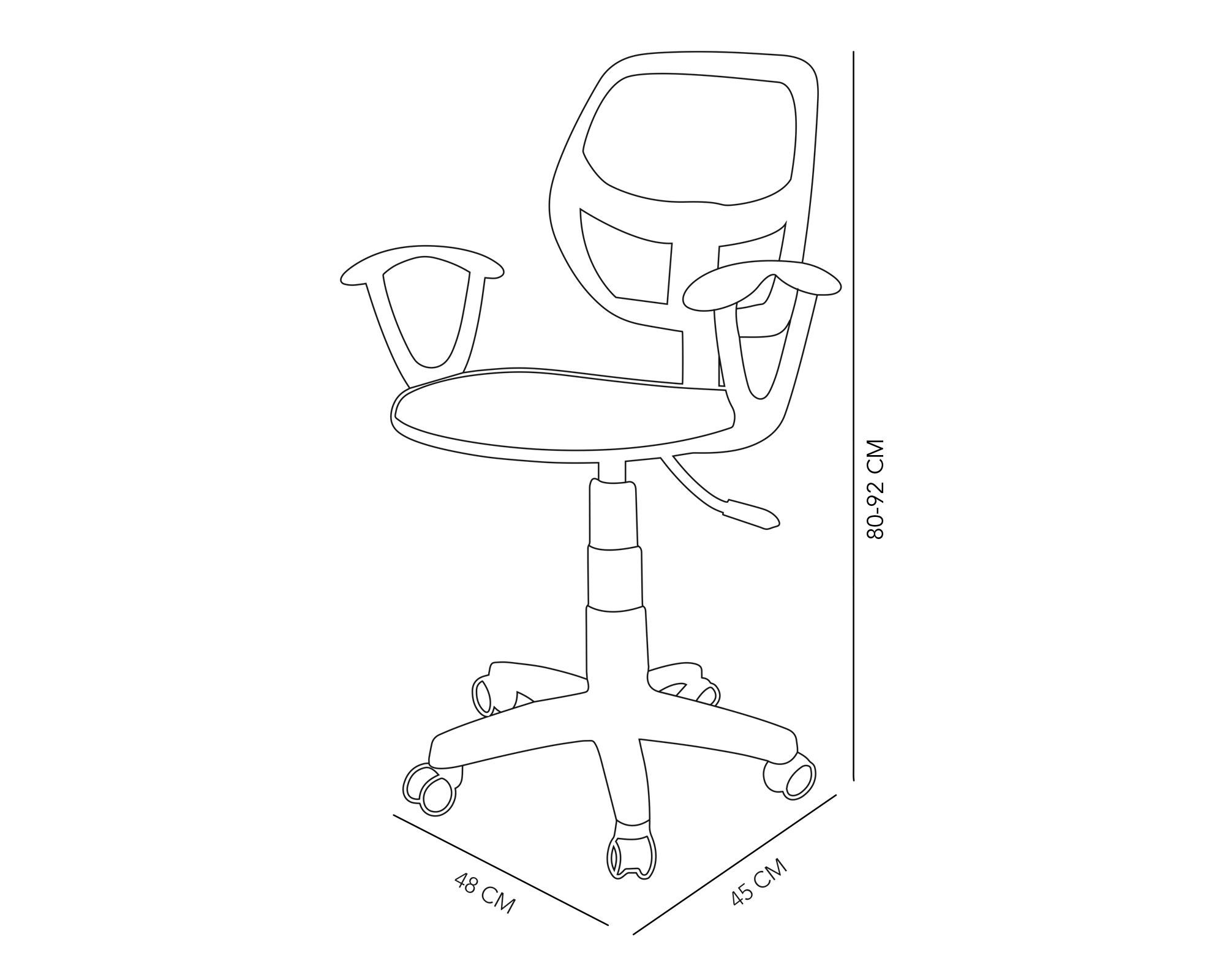 Silla de escritorio negro M+Design-2