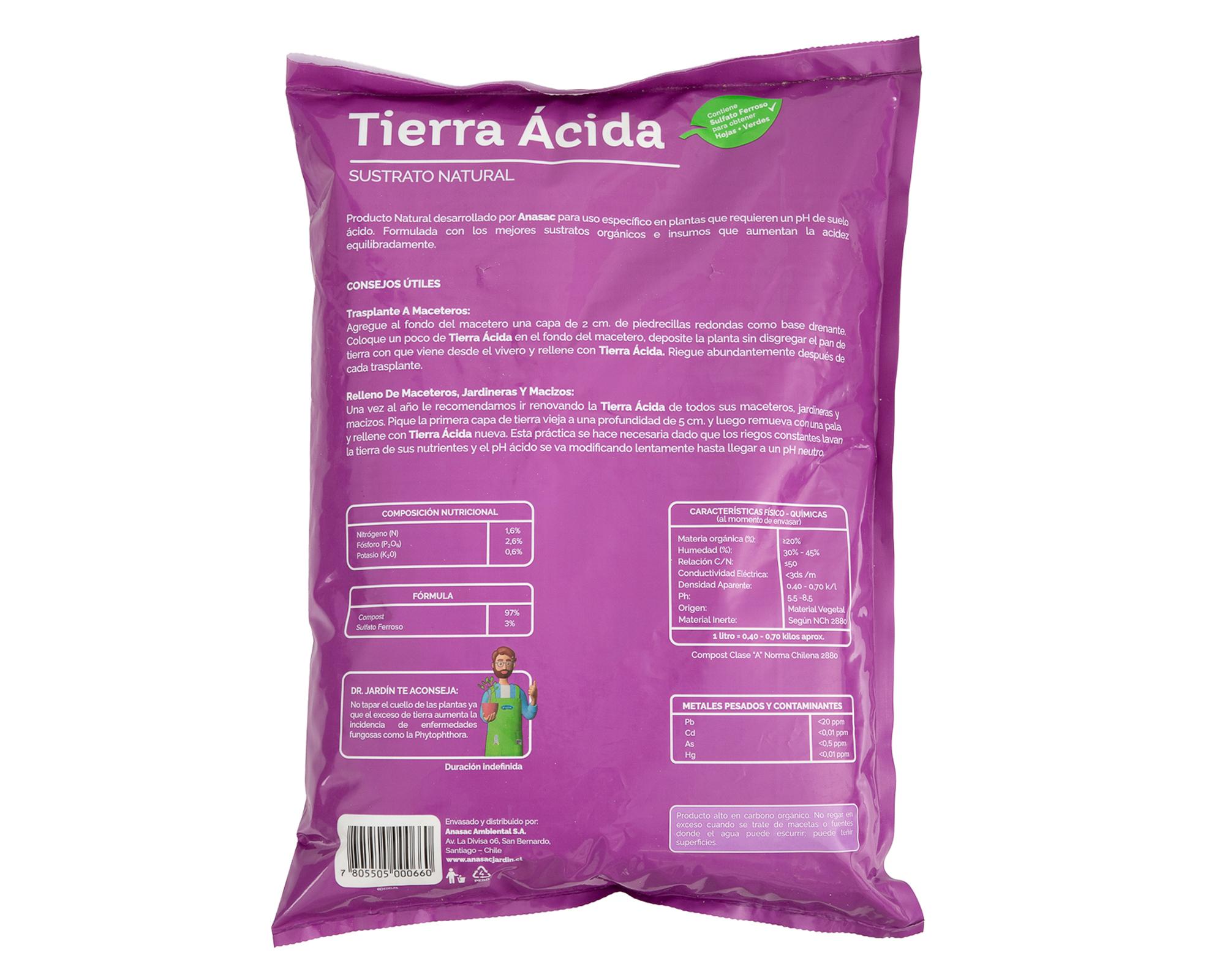 Tierra ácida 6 lt-1