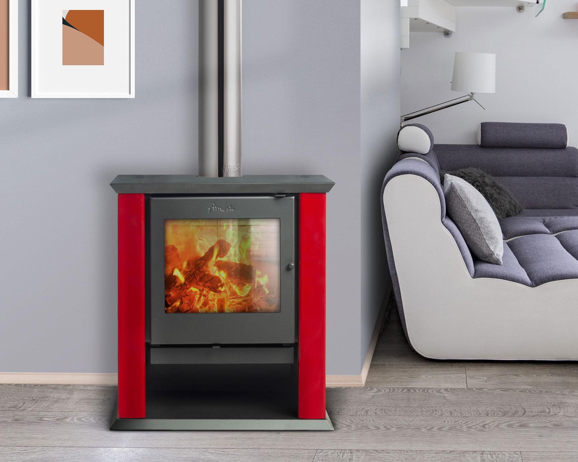 Estufa a leña 1300W Classic 500 italiano-3