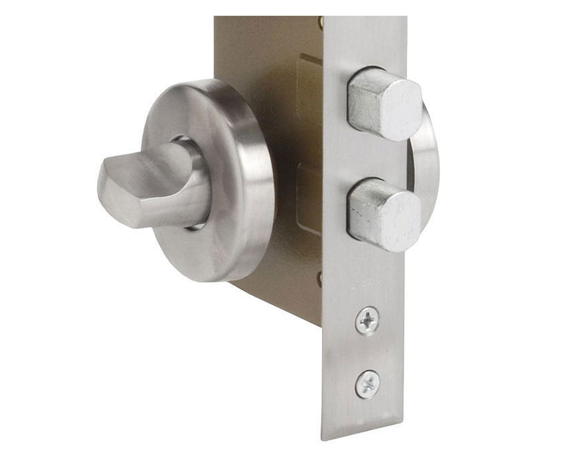 Cerradura embutida manilla acceso plata 1084-960L Scanavini-2