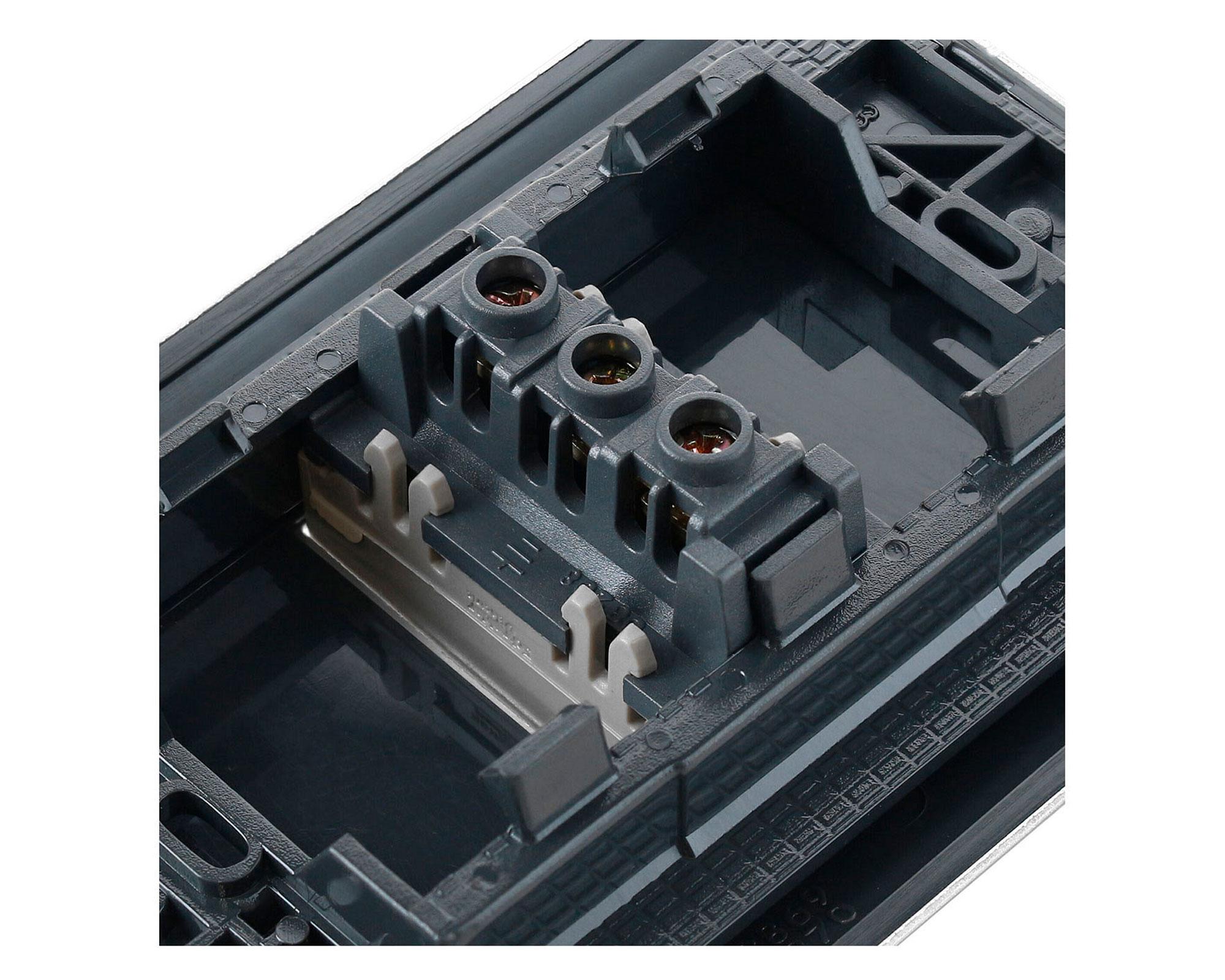 Toma corriente simple iridium bronceado Schneider-3
