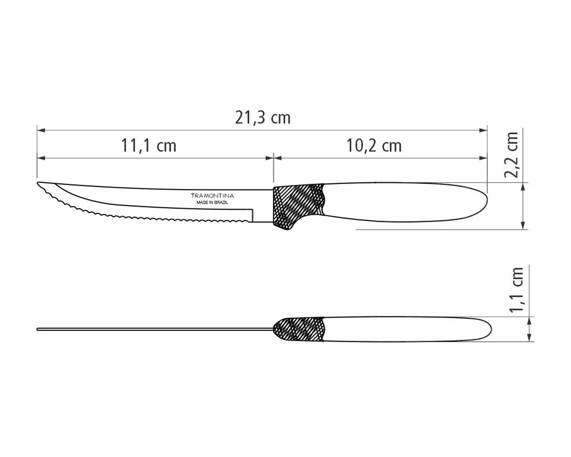 Cuchillos sierra ipanema 3 unidades tramontina-3