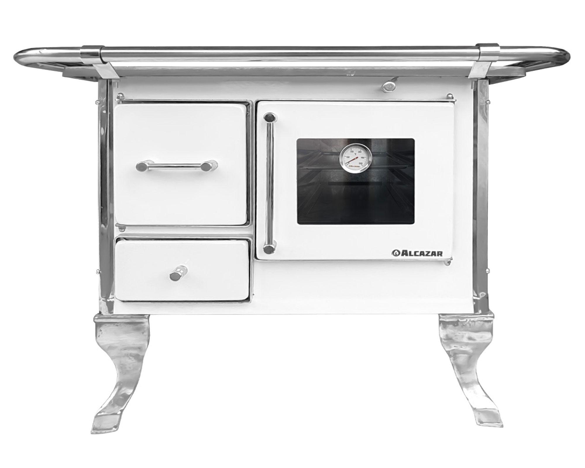 Cocina a leña Villarica 70 blanca-0