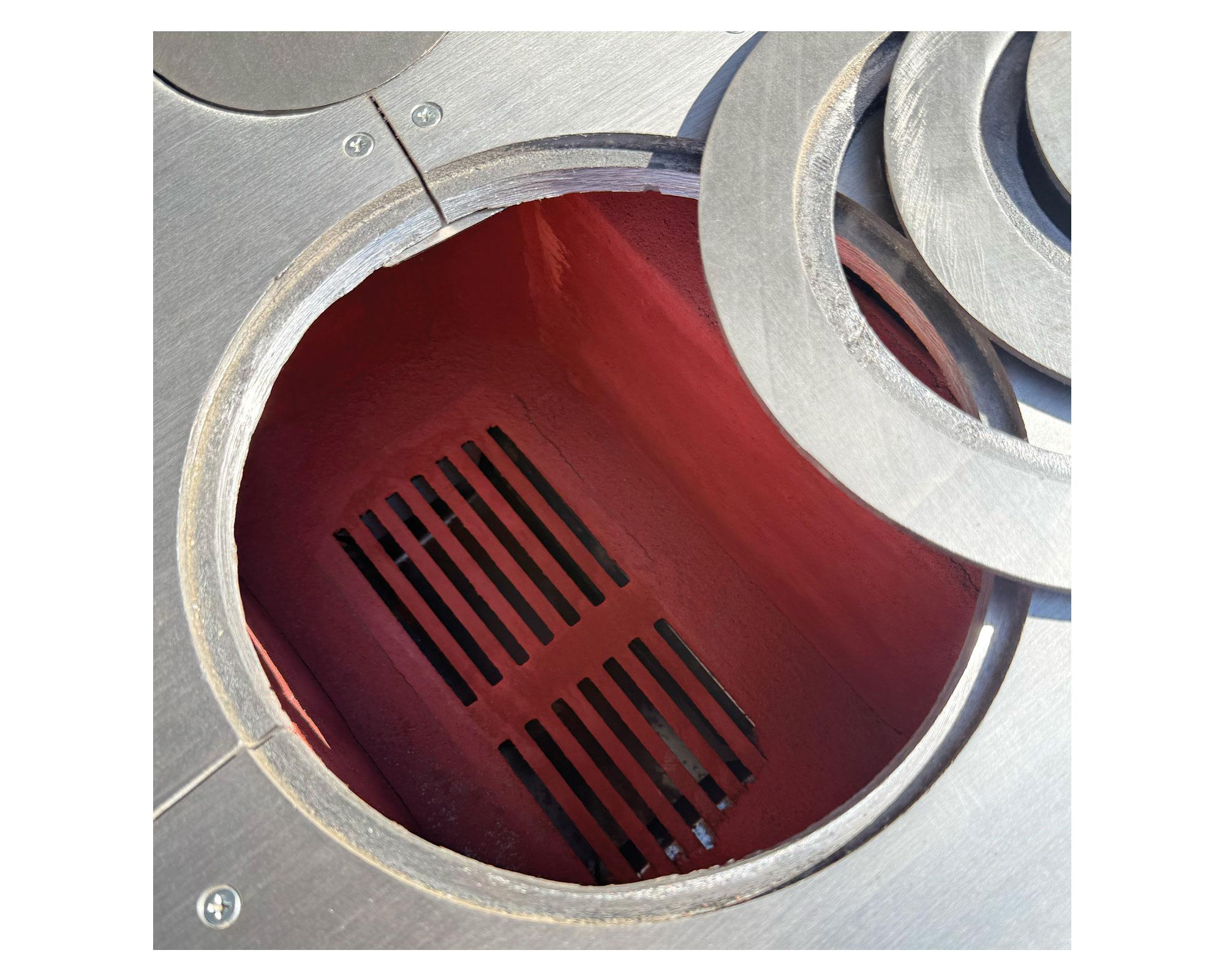 Cocina a leña Villarica 70 blanca-4