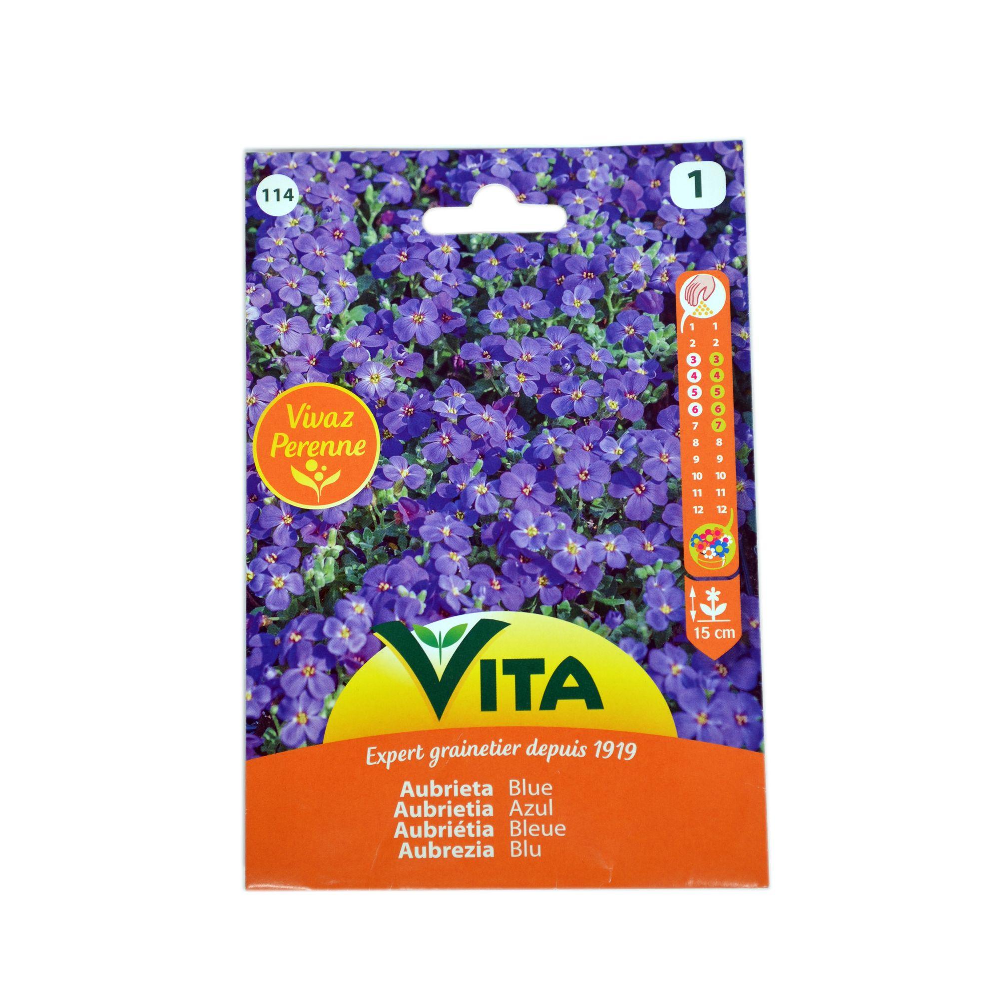 Semilla corriente aubrietia azul sin desinfectar x0.3g vita-0