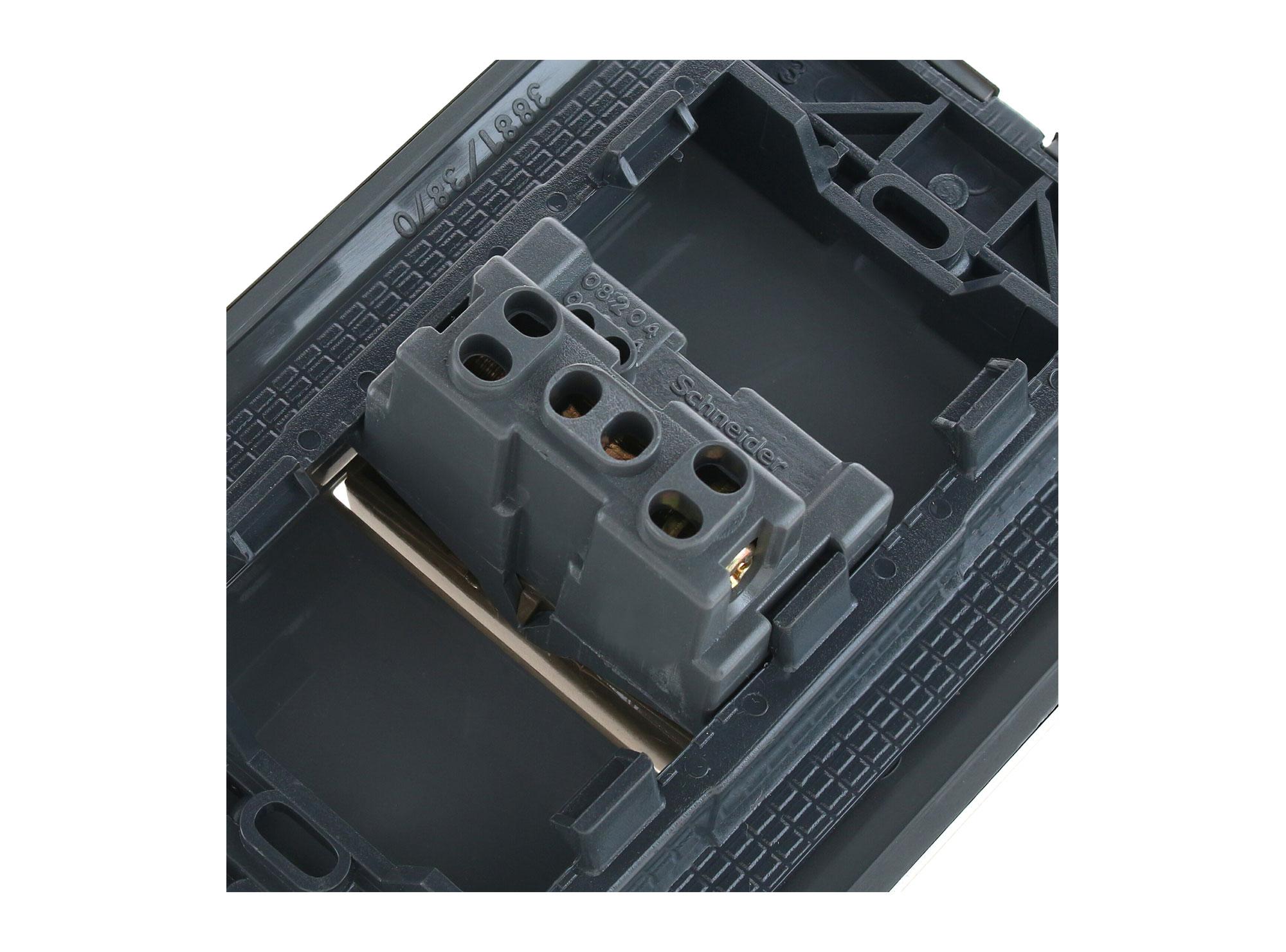 Interruptor conmutador 16 a iridium bonceado Schneider-4