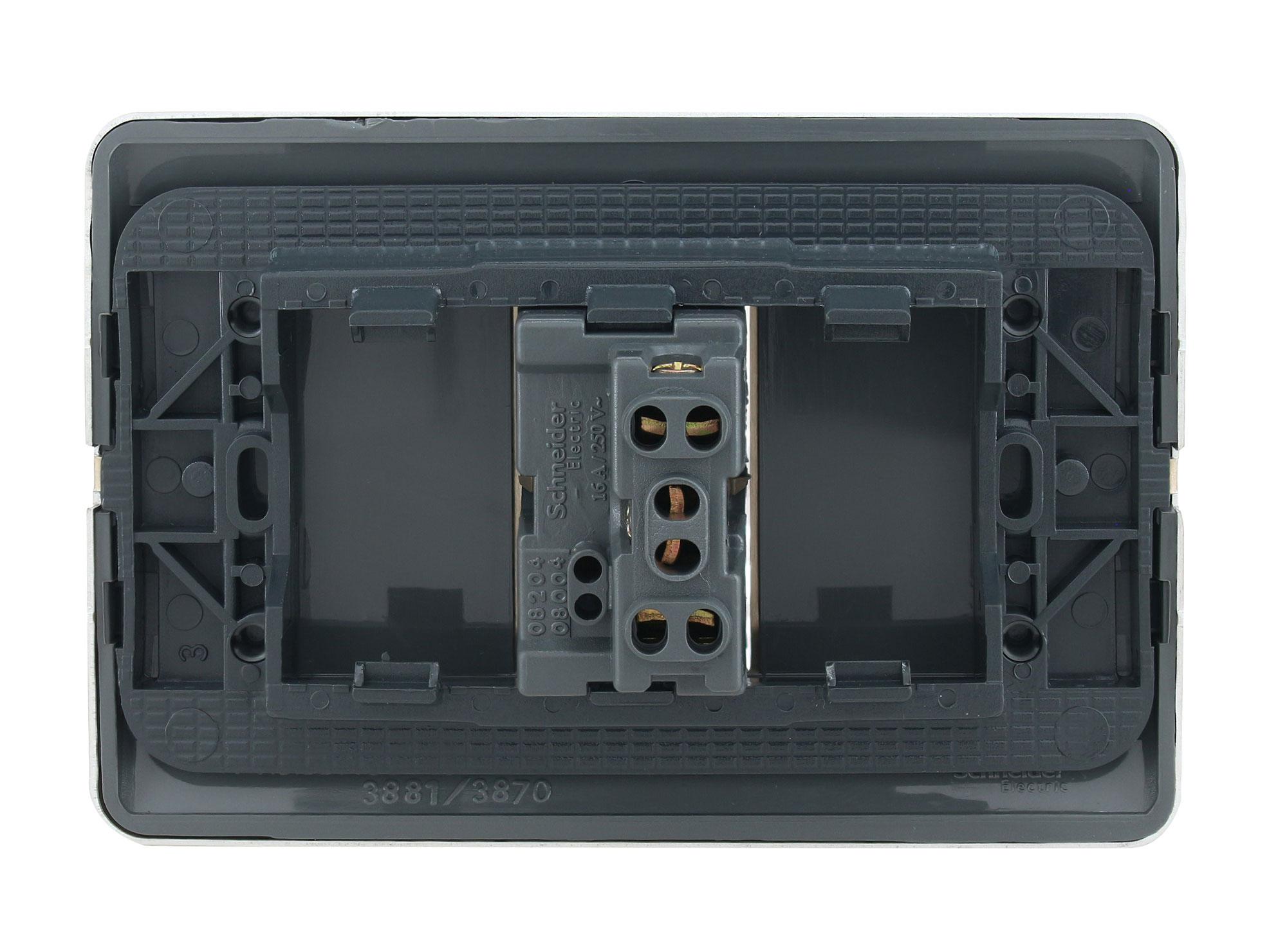 Interruptor conmutador 16 a iridium bonceado Schneider-2