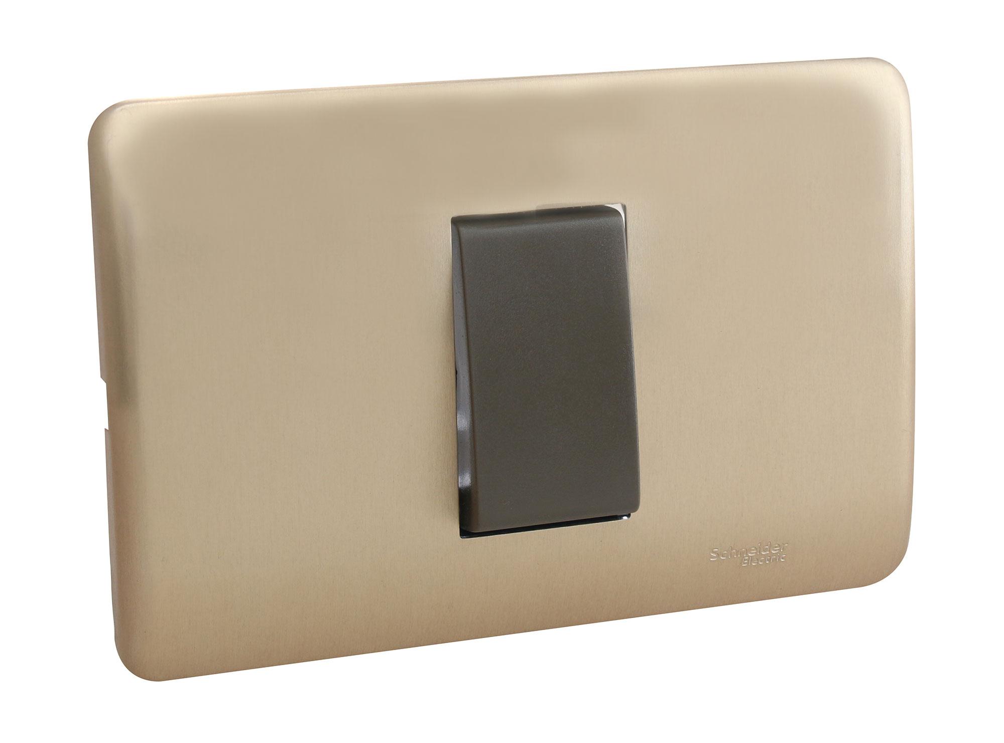 Interruptor conmutador 16 a iridium bonceado Schneider-1