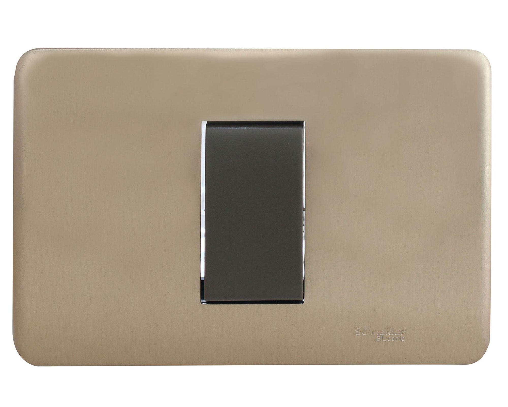 Interruptor conmutador 16 a iridium bonceado Schneider-0