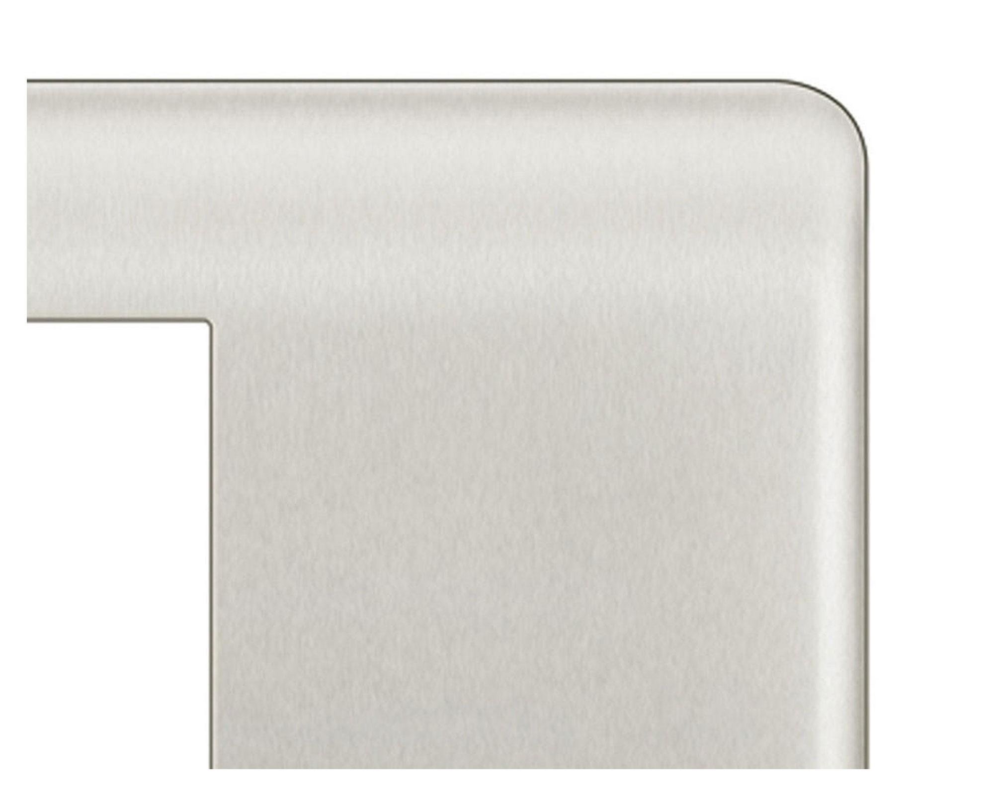 Placa simple iridium  champagne 1 mod Schneider-3