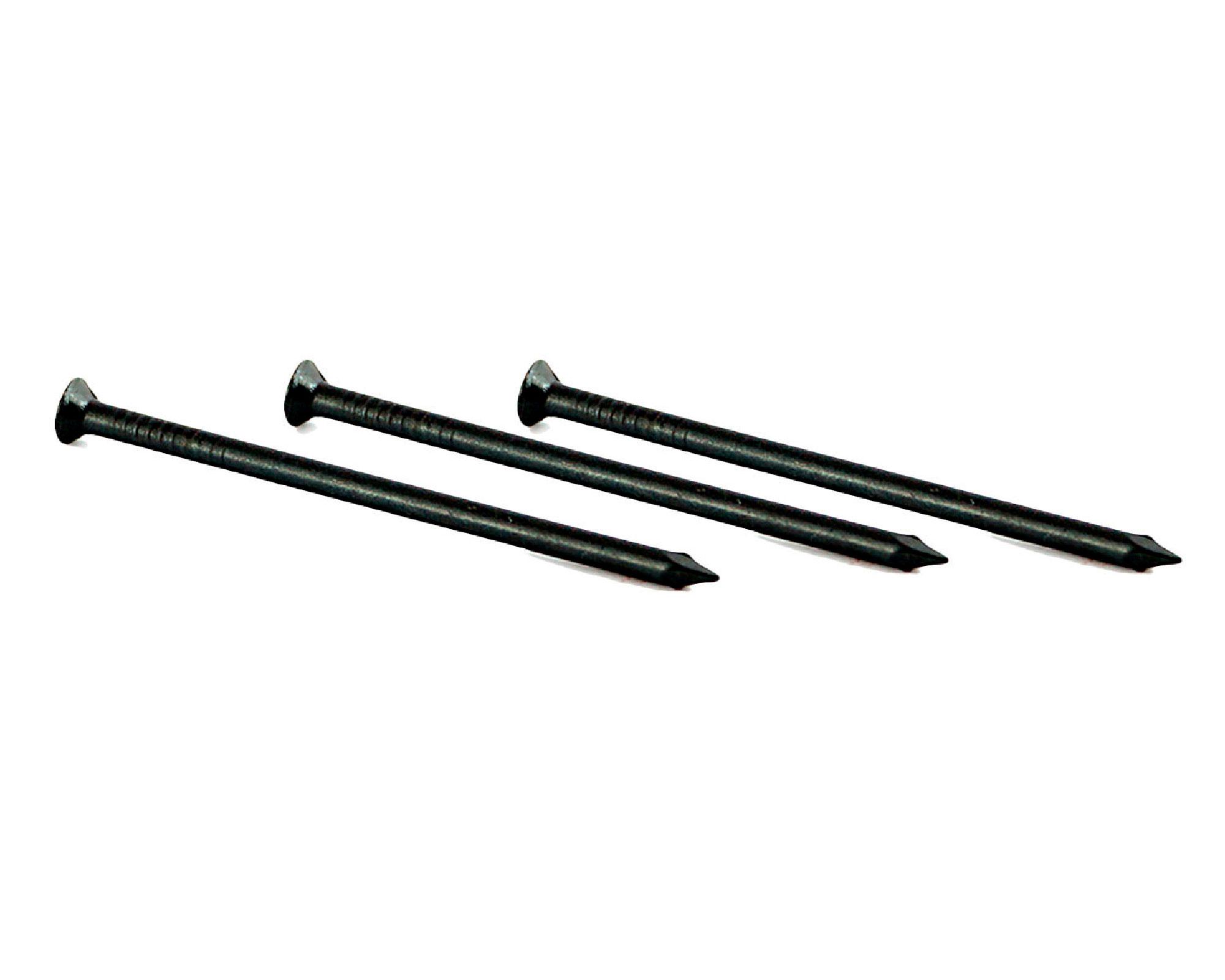 Clavo acero liso 3.0x63 10 unidades. pavonado. Easy Fix-0