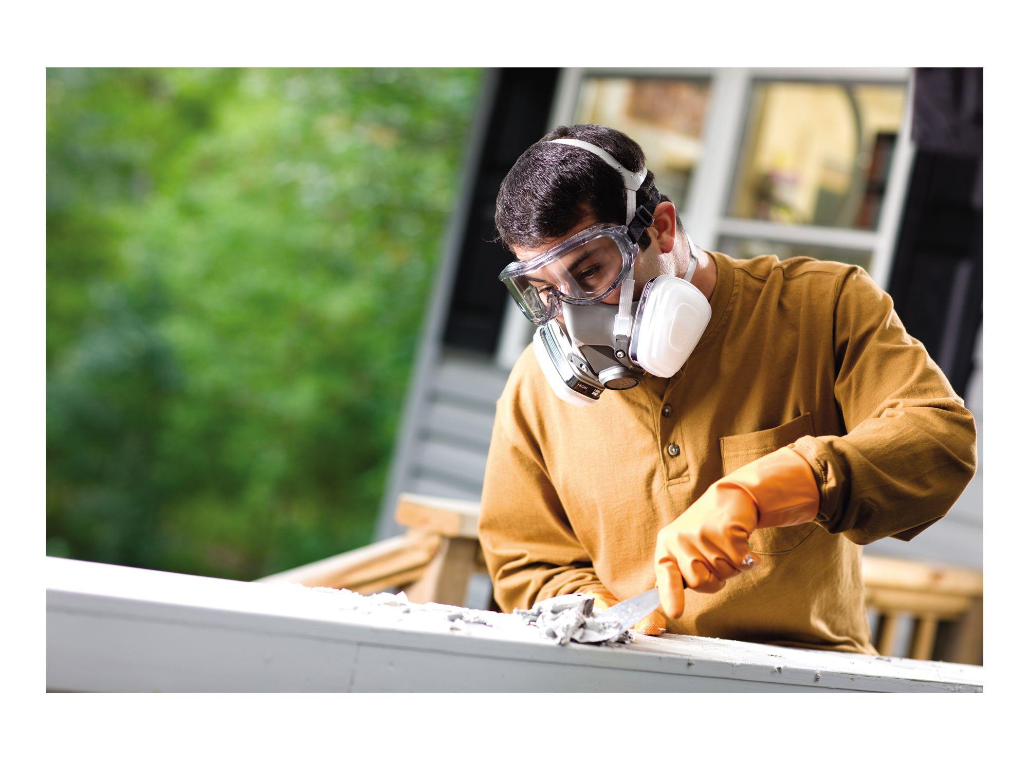 Respirador para pintar con filtros intercambiables 3M-1