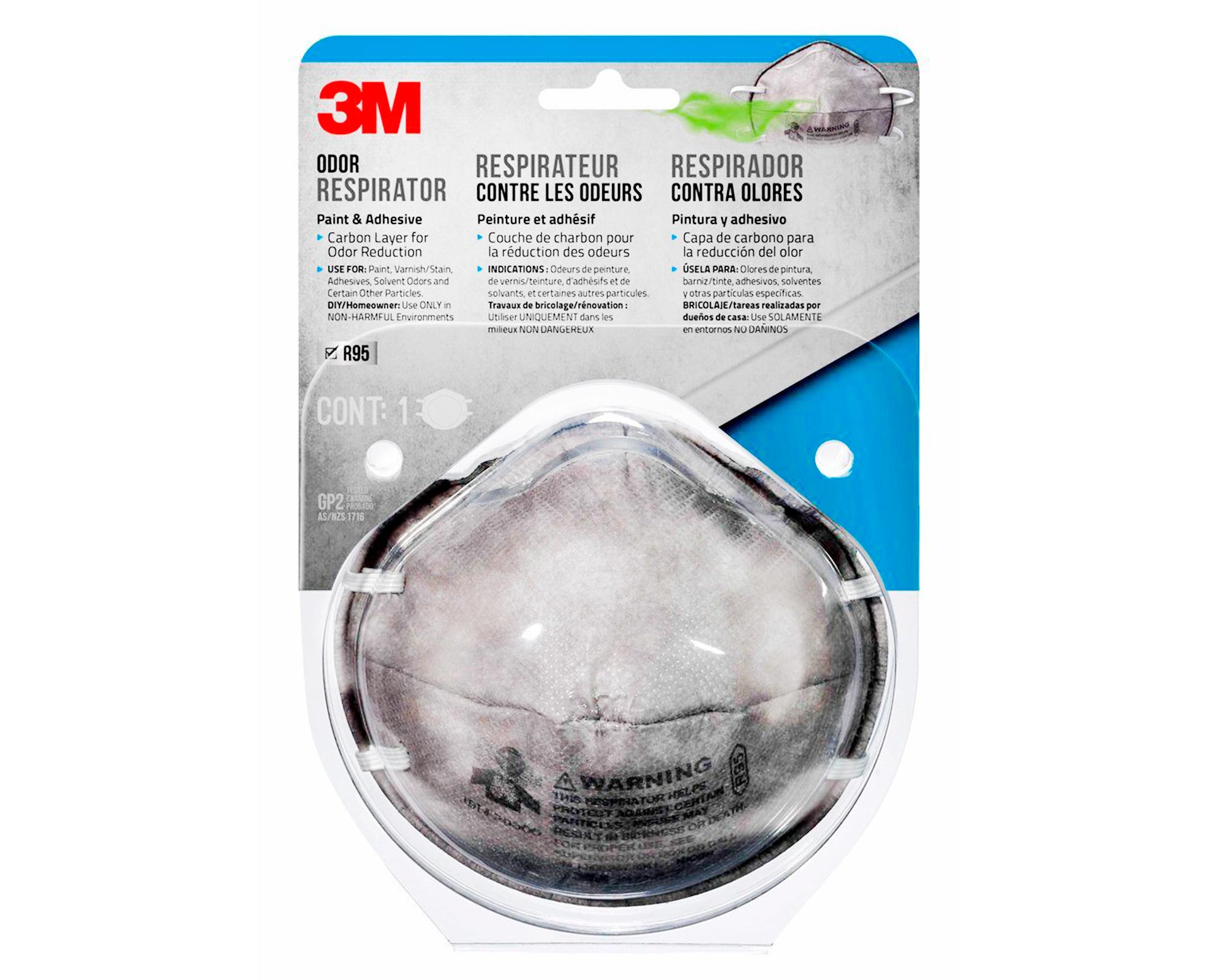 Respirador para pinturas y olores 3M-2