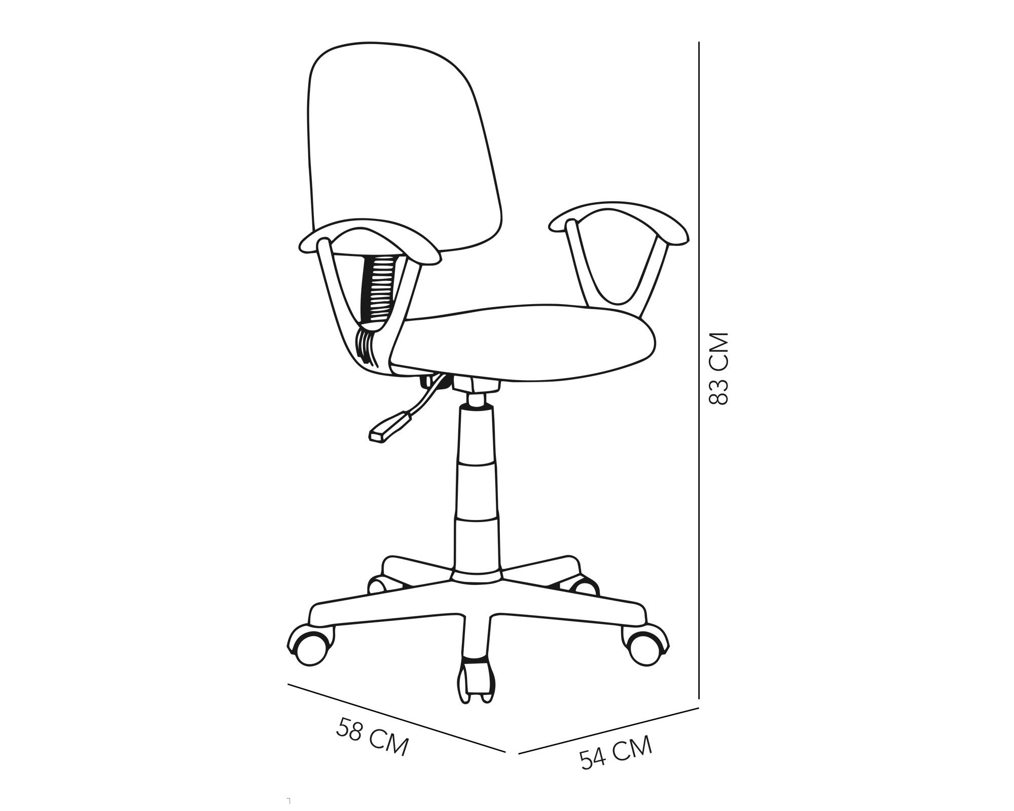 Silla de escritorio ajustable negro M+Design-3