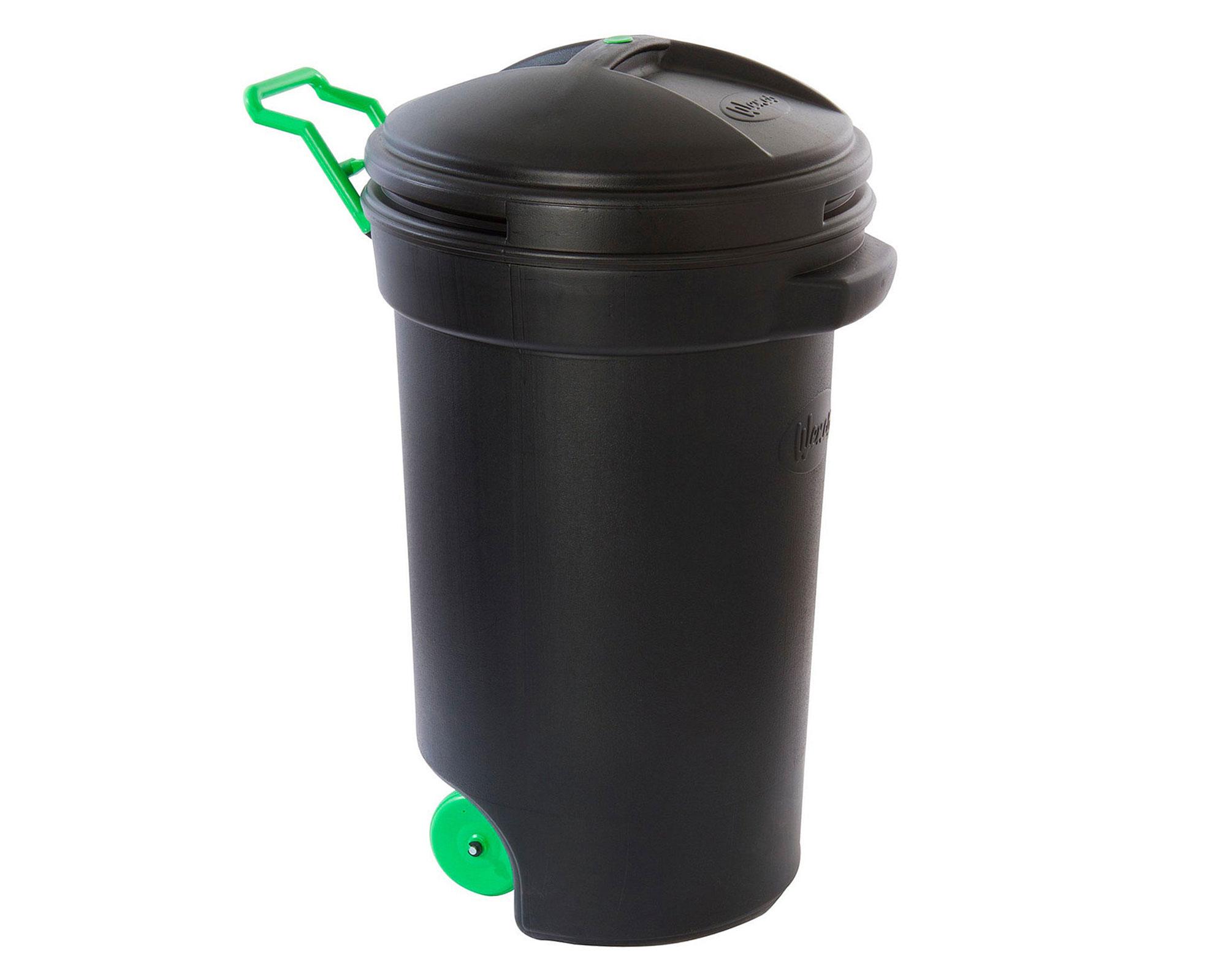 Basurero industrial 75 litros con ruedas negro Wenco-0