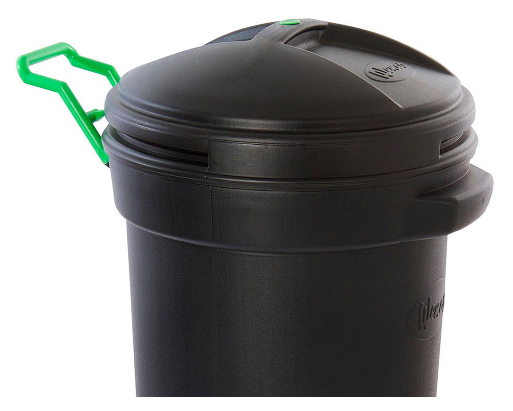 Basurero industrial 75 litros con ruedas negro Wenco-1