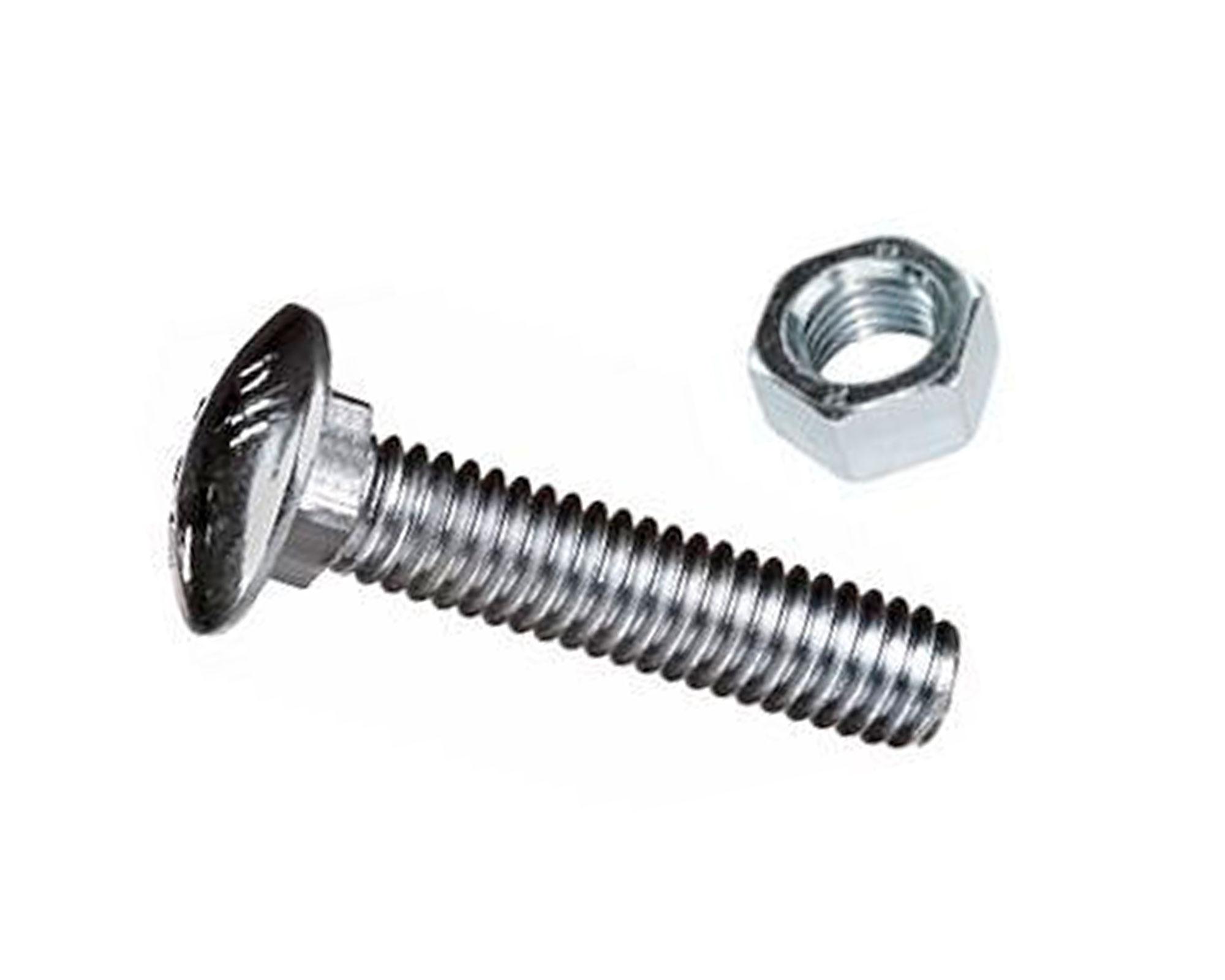 Perno coche 1/4'' x 1 1/4'' zicnado con tuerca blister 4 unidades Imporper-0